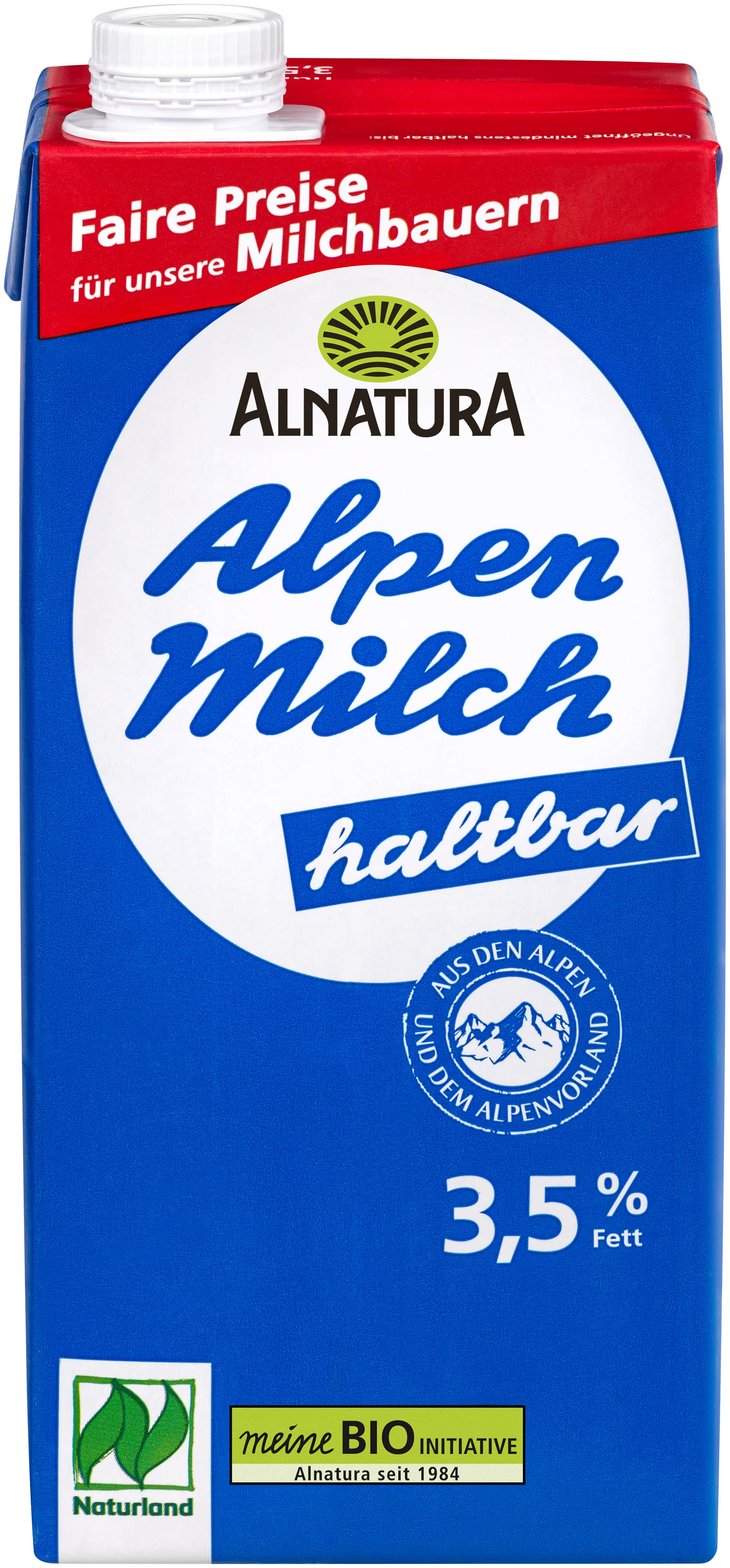 Alnatura Bio Haltbare Alpenmilch 3,5% Fett