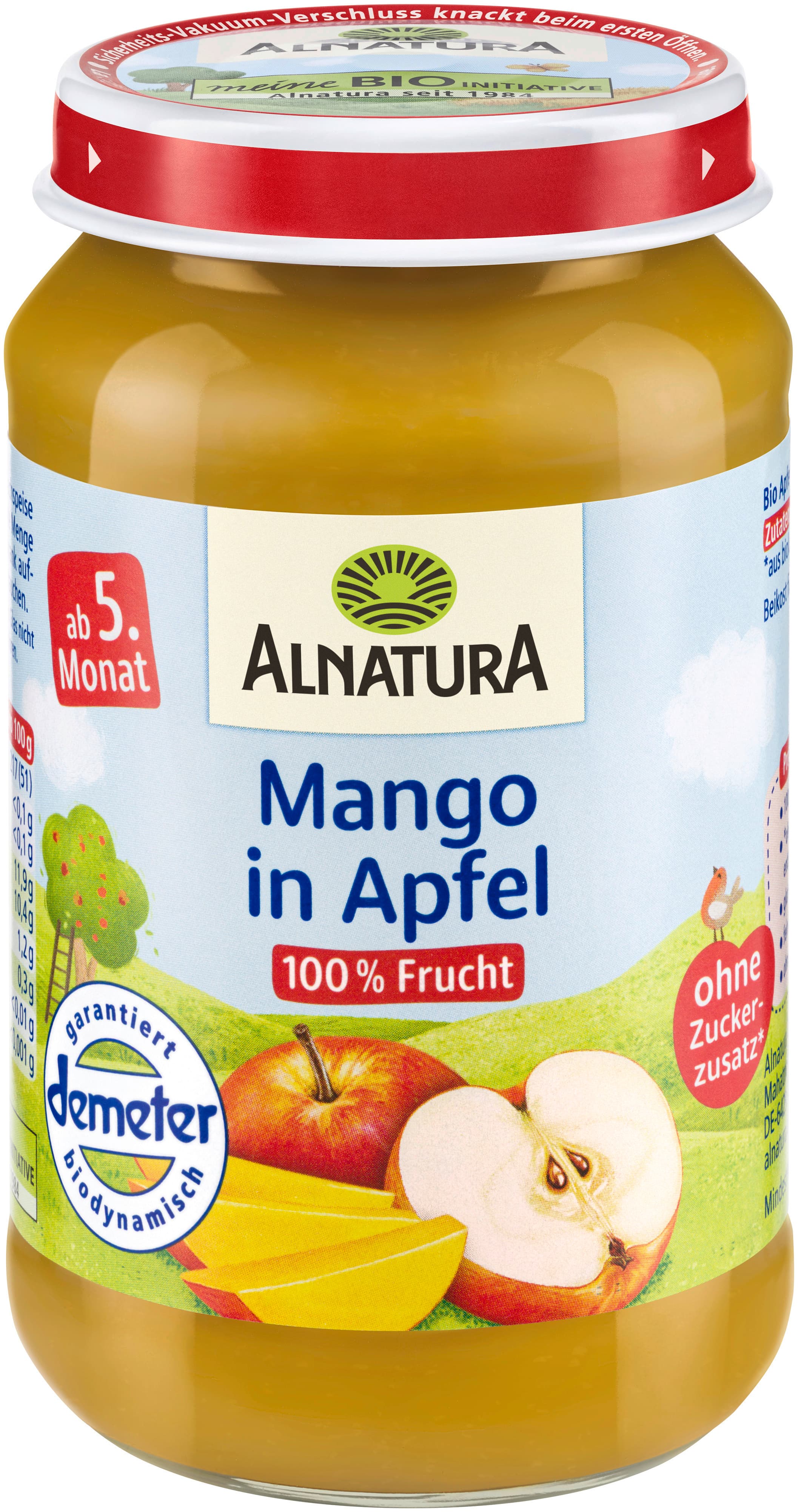 Alnatura Bio Mango in Apfel Babygläschen