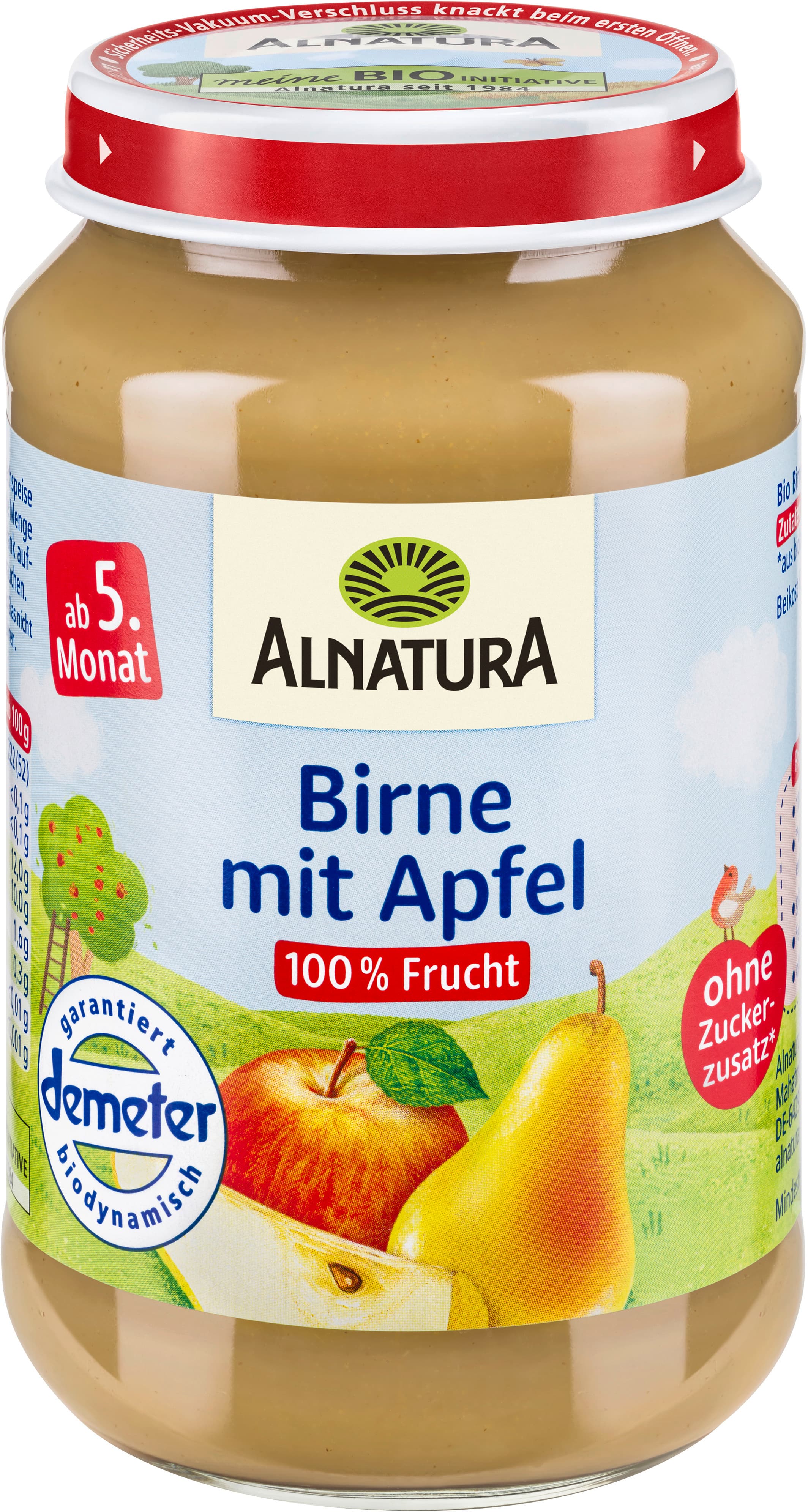 Alnatura Bio Birne mit Apfel Babygläschen