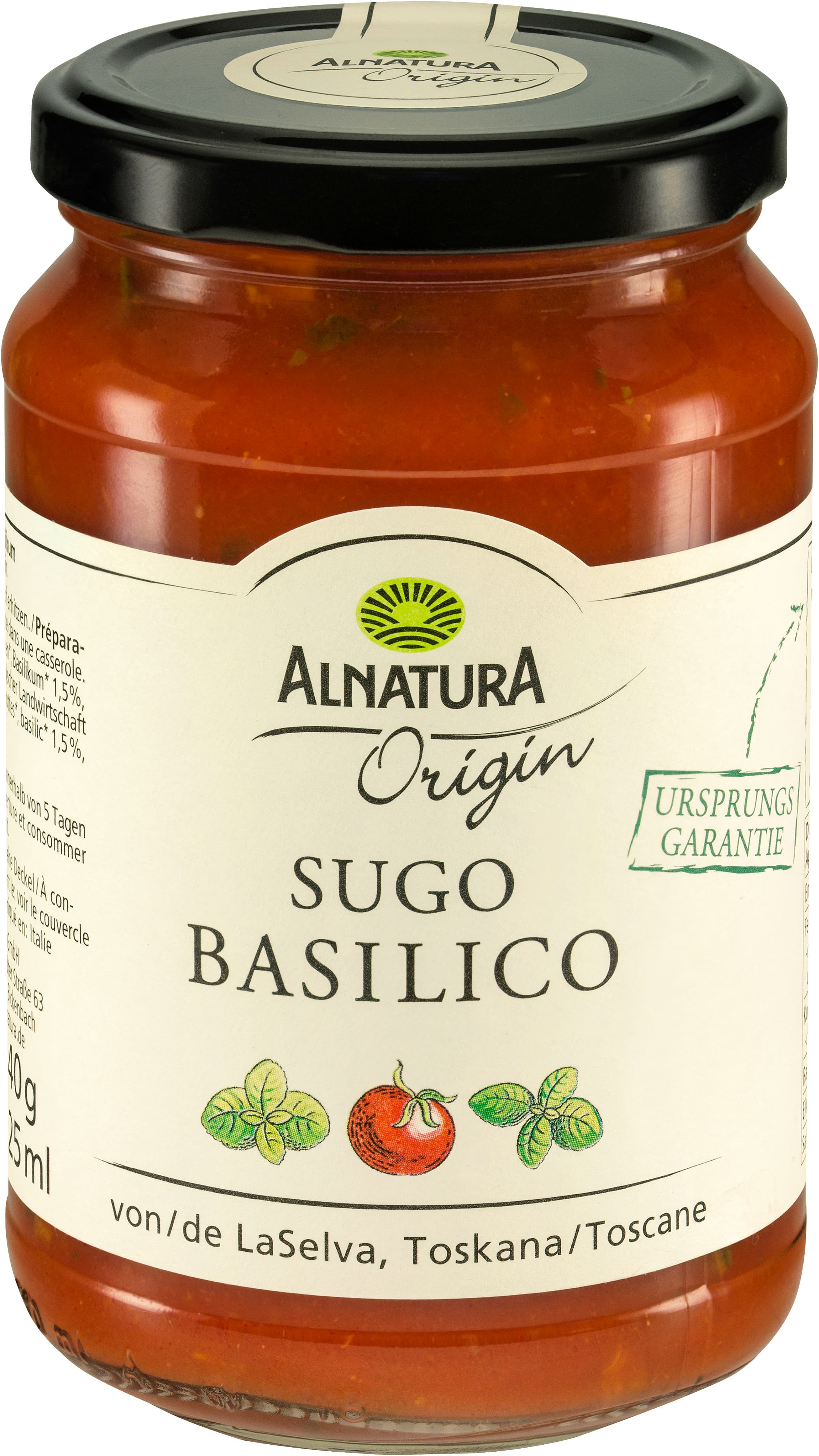 Alnatura Bio Origin Sugo Basilico
