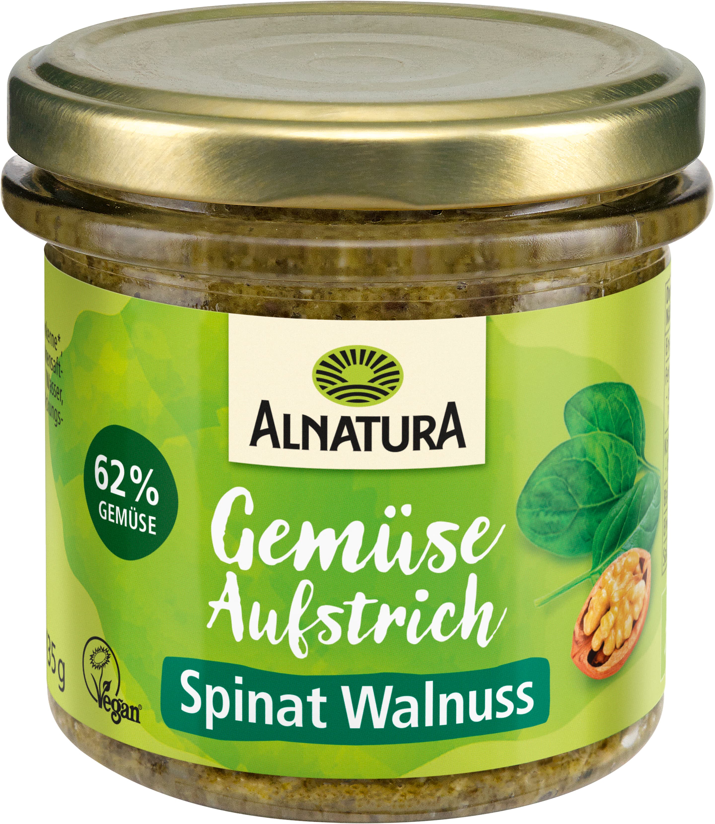 Alnatura Verduras de la Huerta Ecológica Espinacas Nuez
