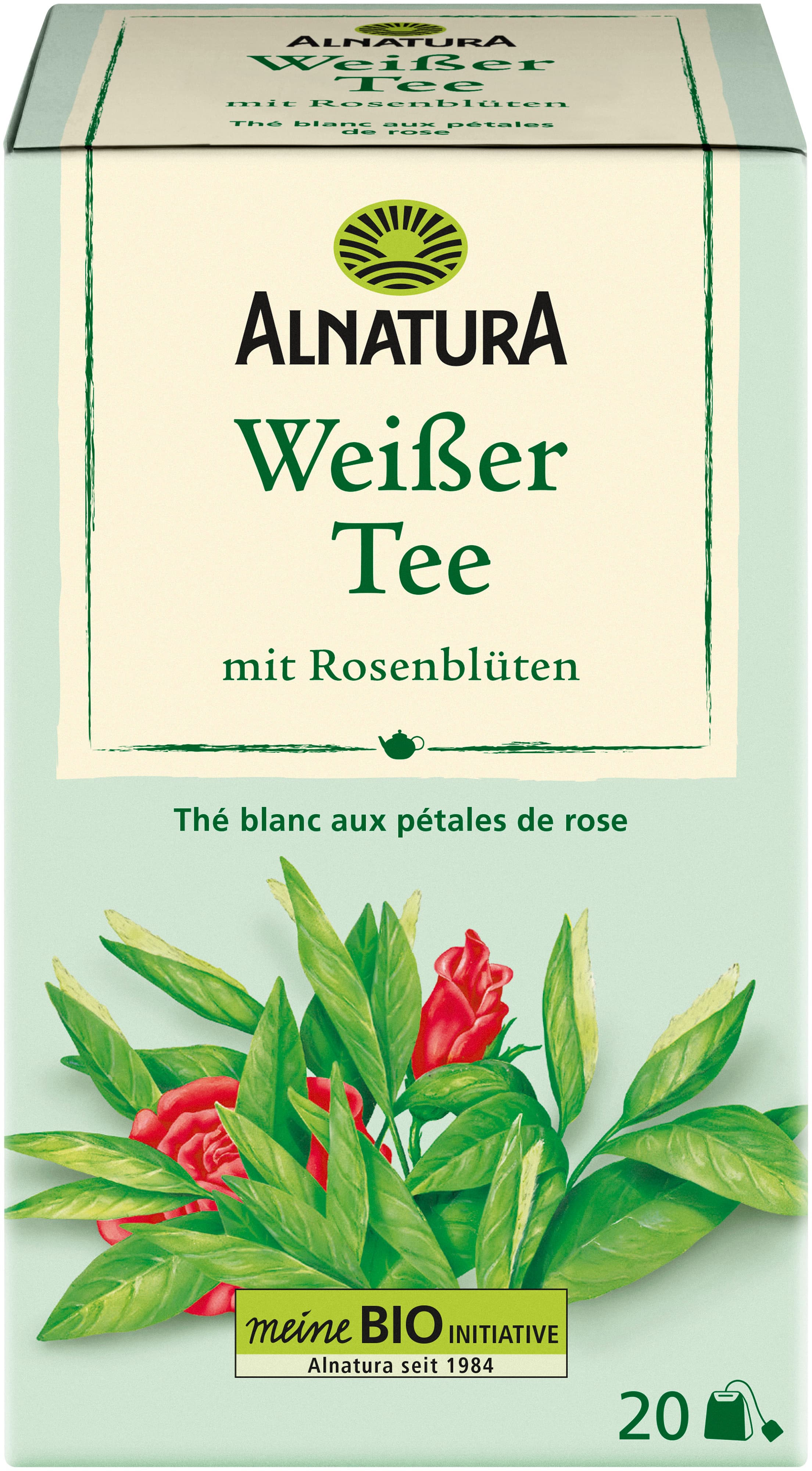 Alnatura Bio Weißer Tee mit Rosenblüten