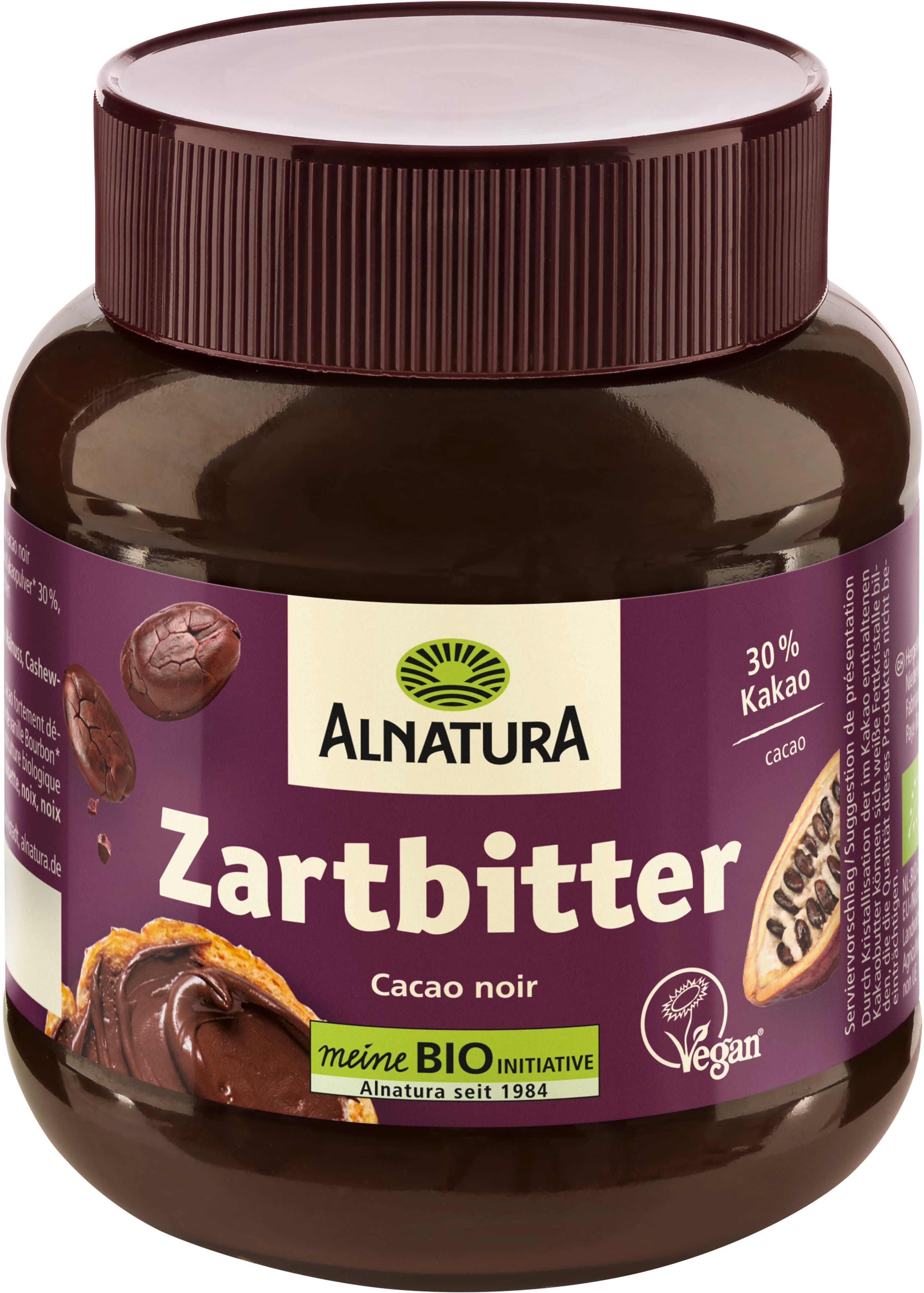 Crema de chocolate negro orgánico Alnatura