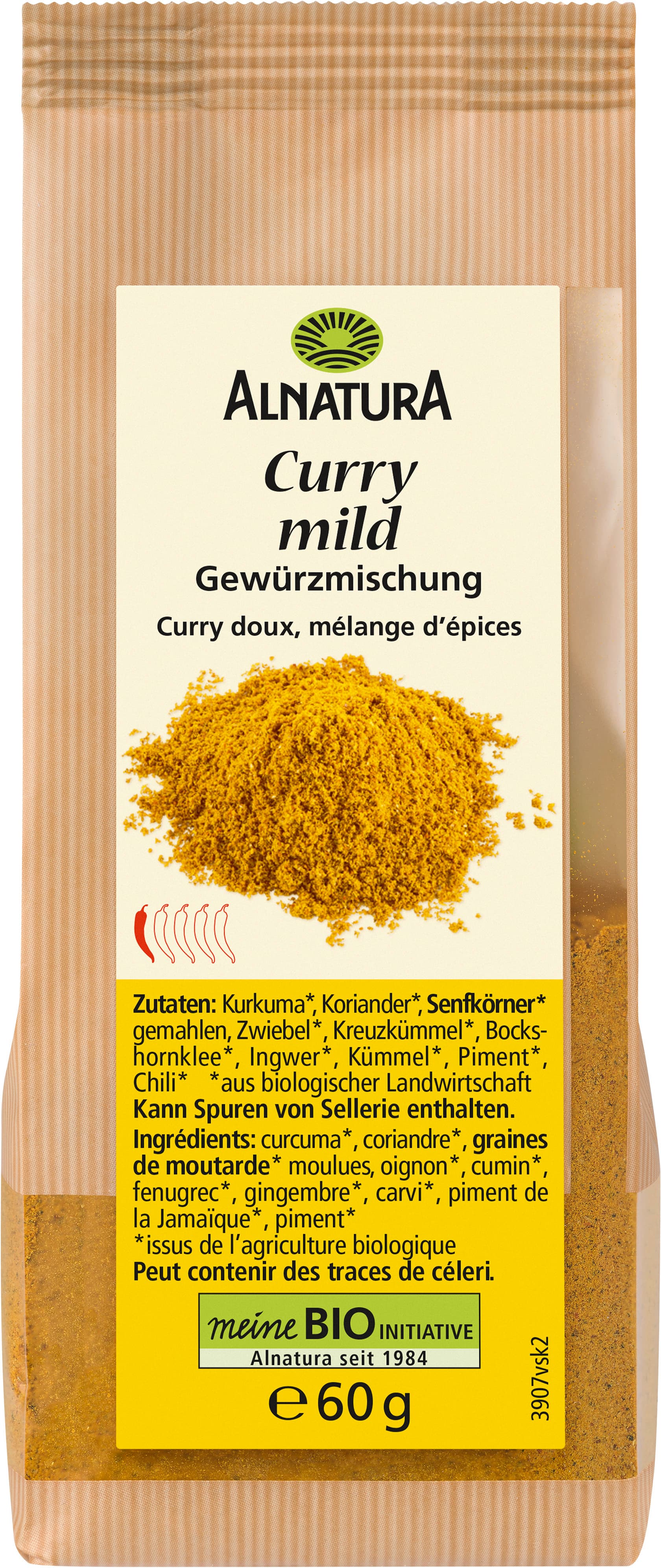 Curry suave orgánico Alnatura