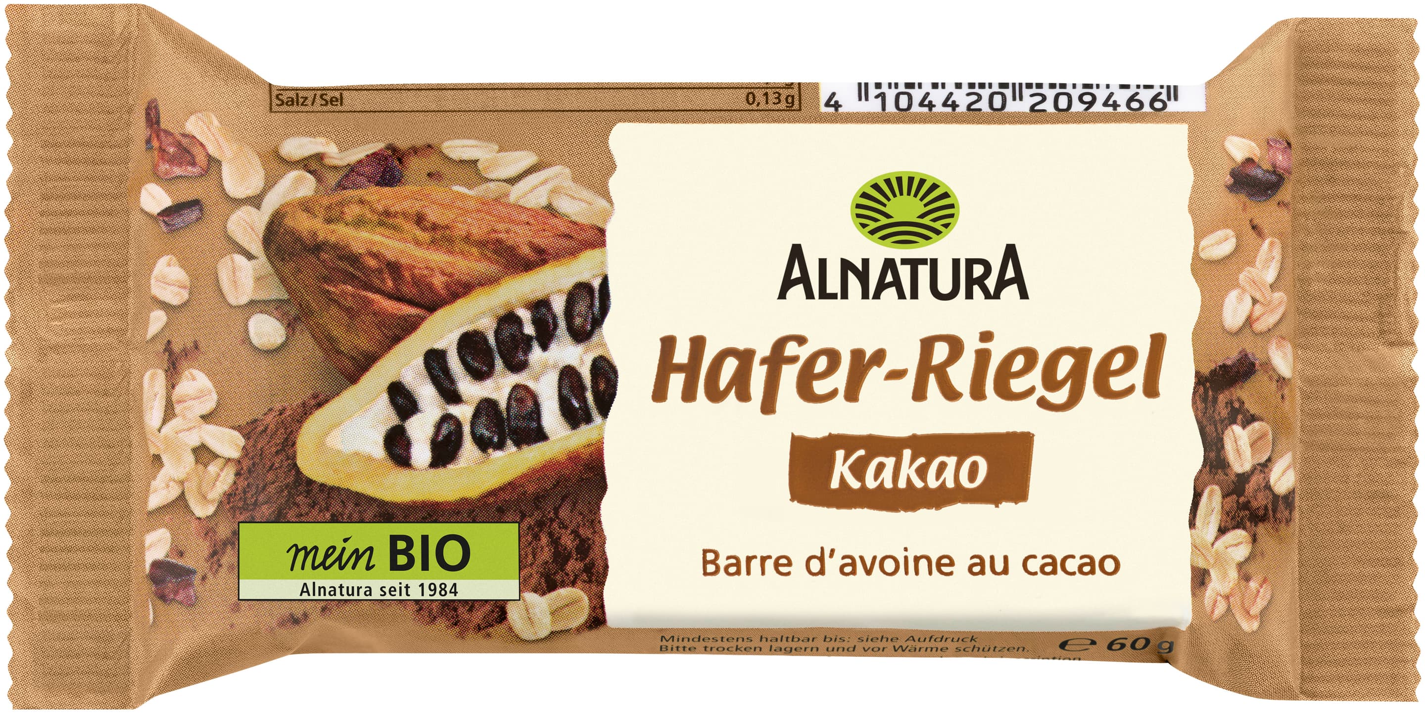 Alnatura Bio Hafer Riegel Kakao