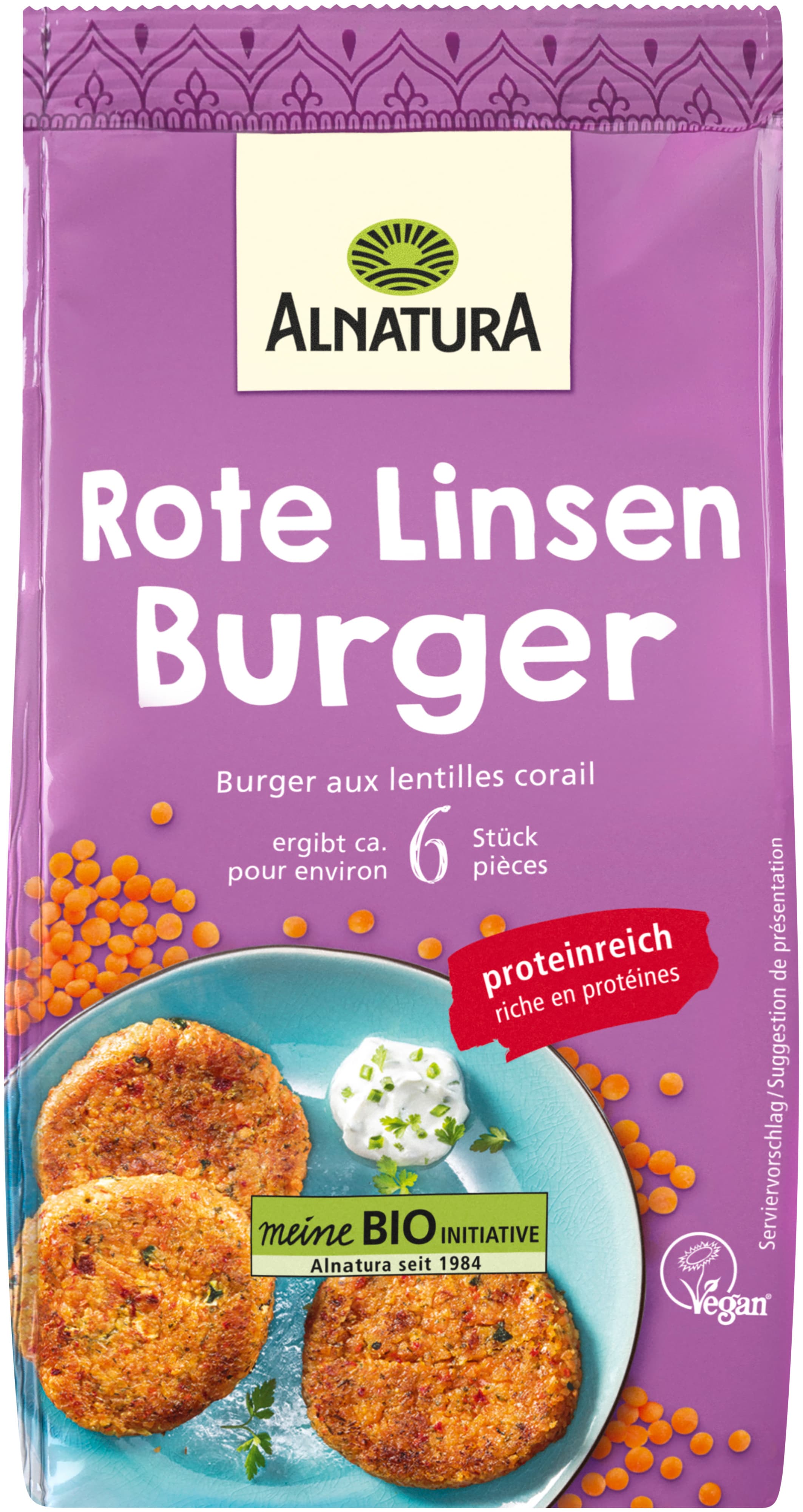 Alnatura Bio Rote Linsen Burger