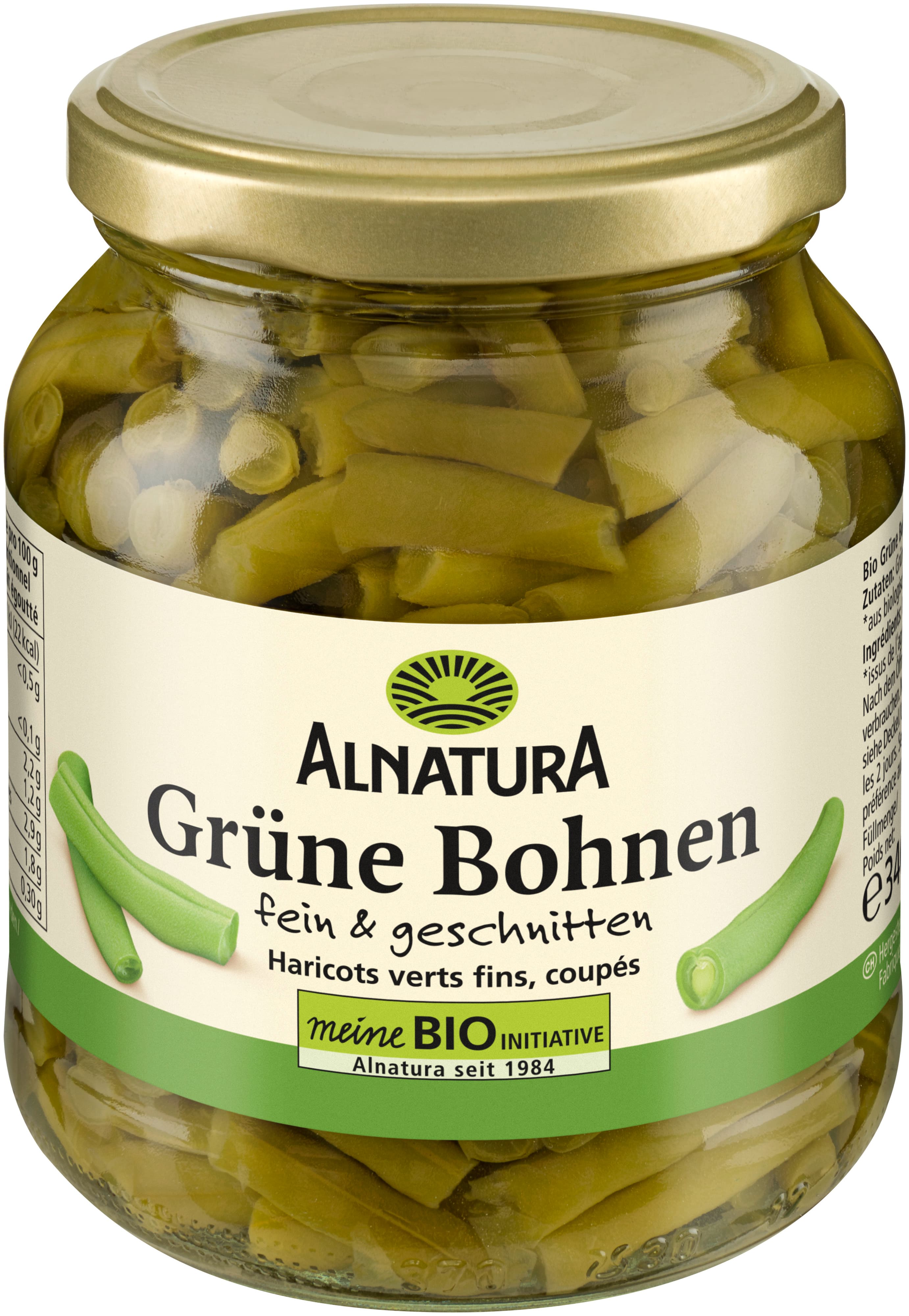 Alnatura Bio Grüne Bohnen fein, geschnitten