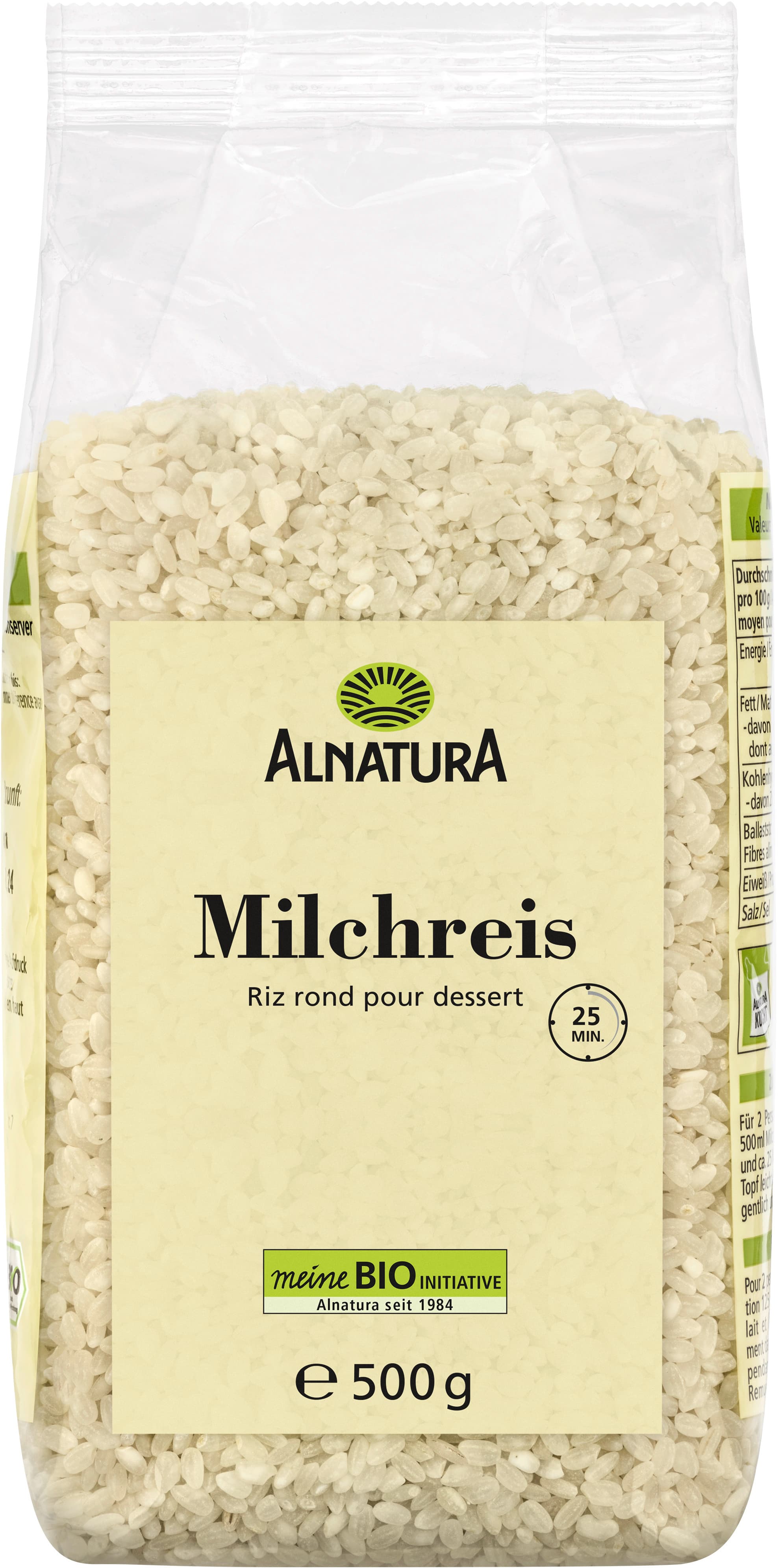 Arroz con leche orgánico Alnatura
