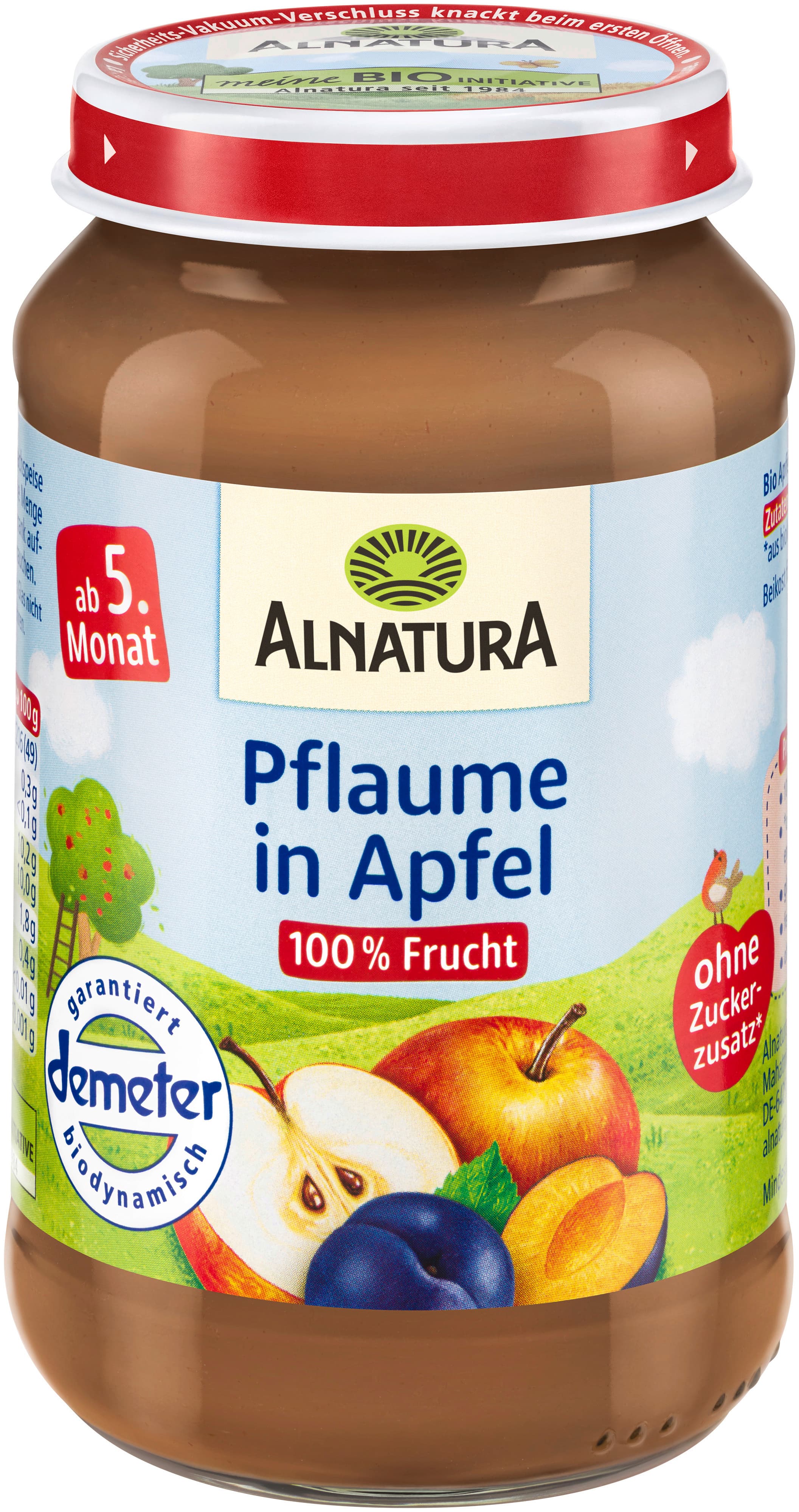 Alnatura Bio Pflaume in Apfel Babygläschen