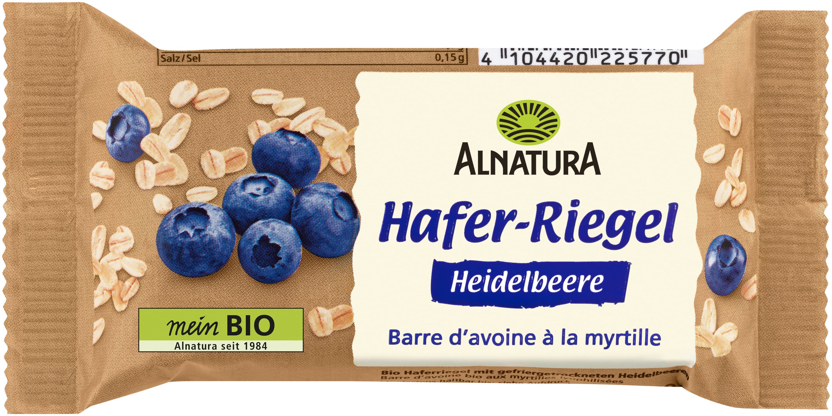 Alnatura Bio Hafer Riegel Heidelbeere