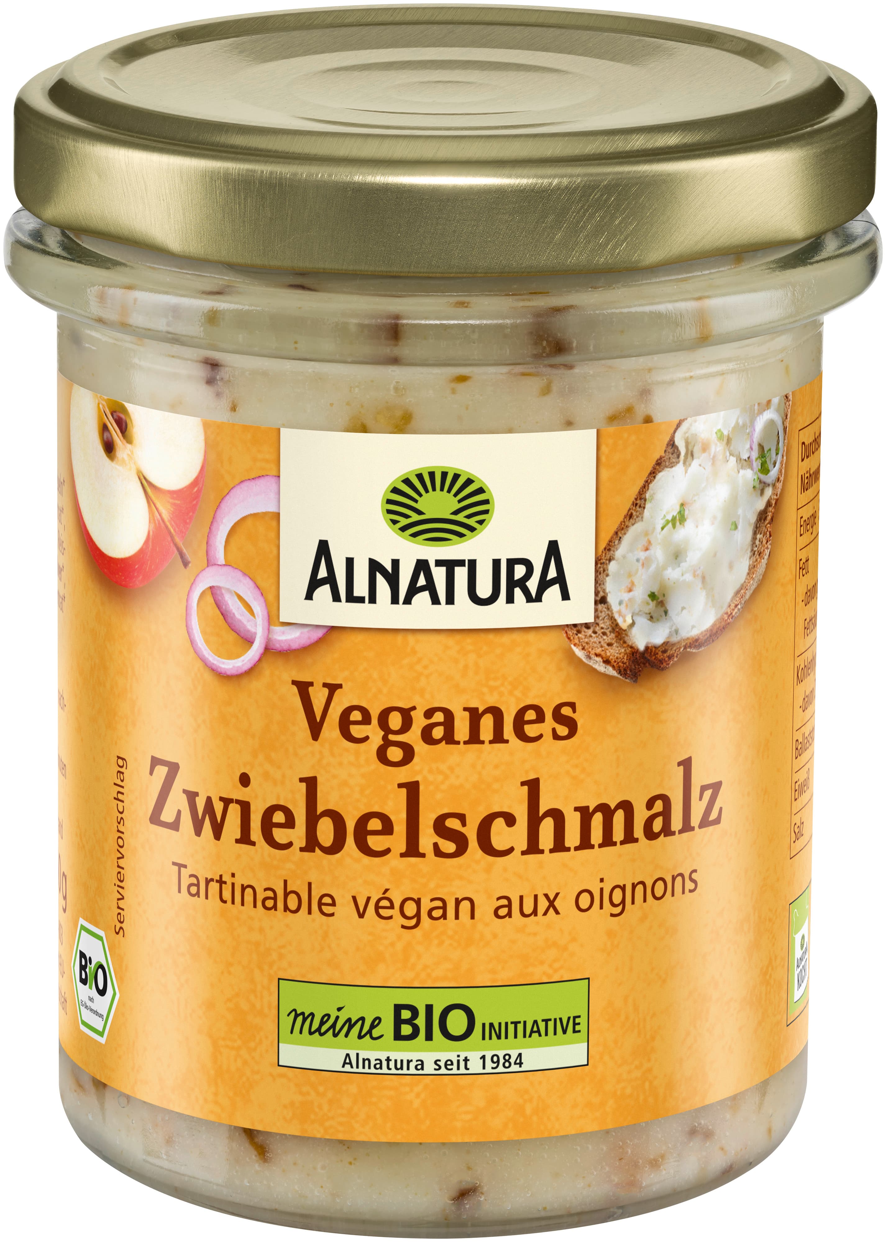 Manteca de cebolla vegana orgánica Alnatura