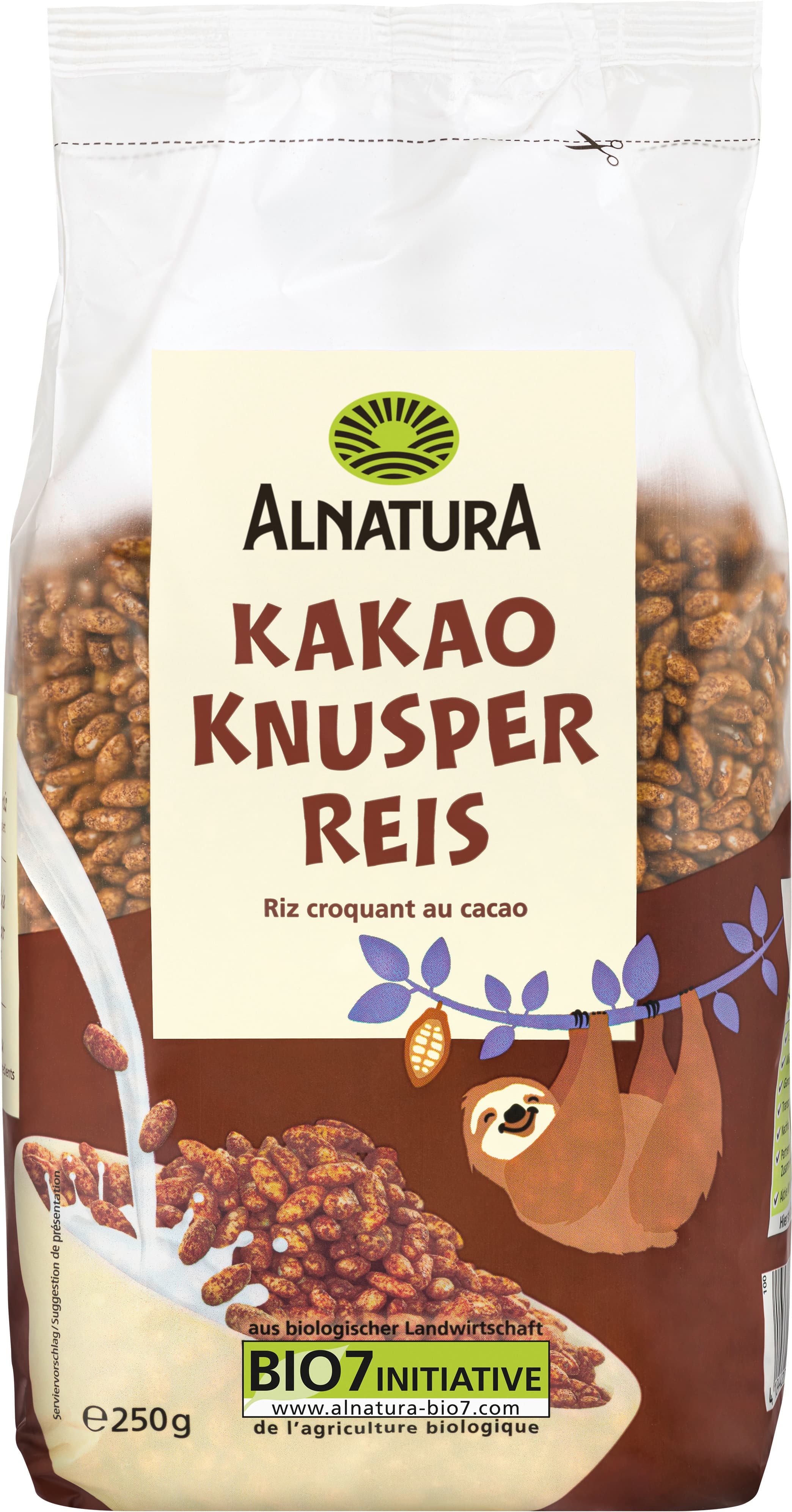 Arroz crujiente con cacao orgánico Alnatura