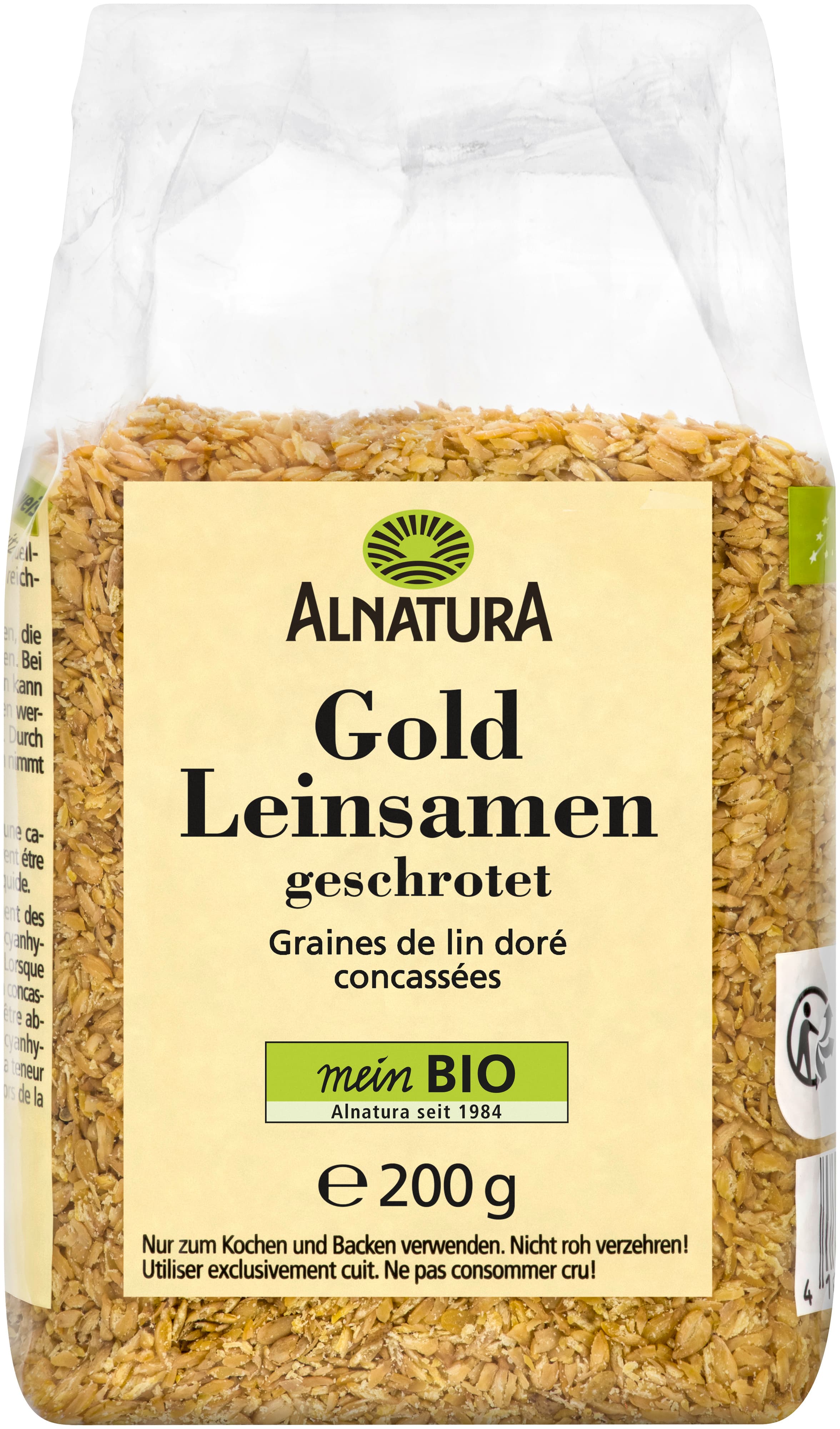 Alnatura Bio Goldleinsamen, geschrotet