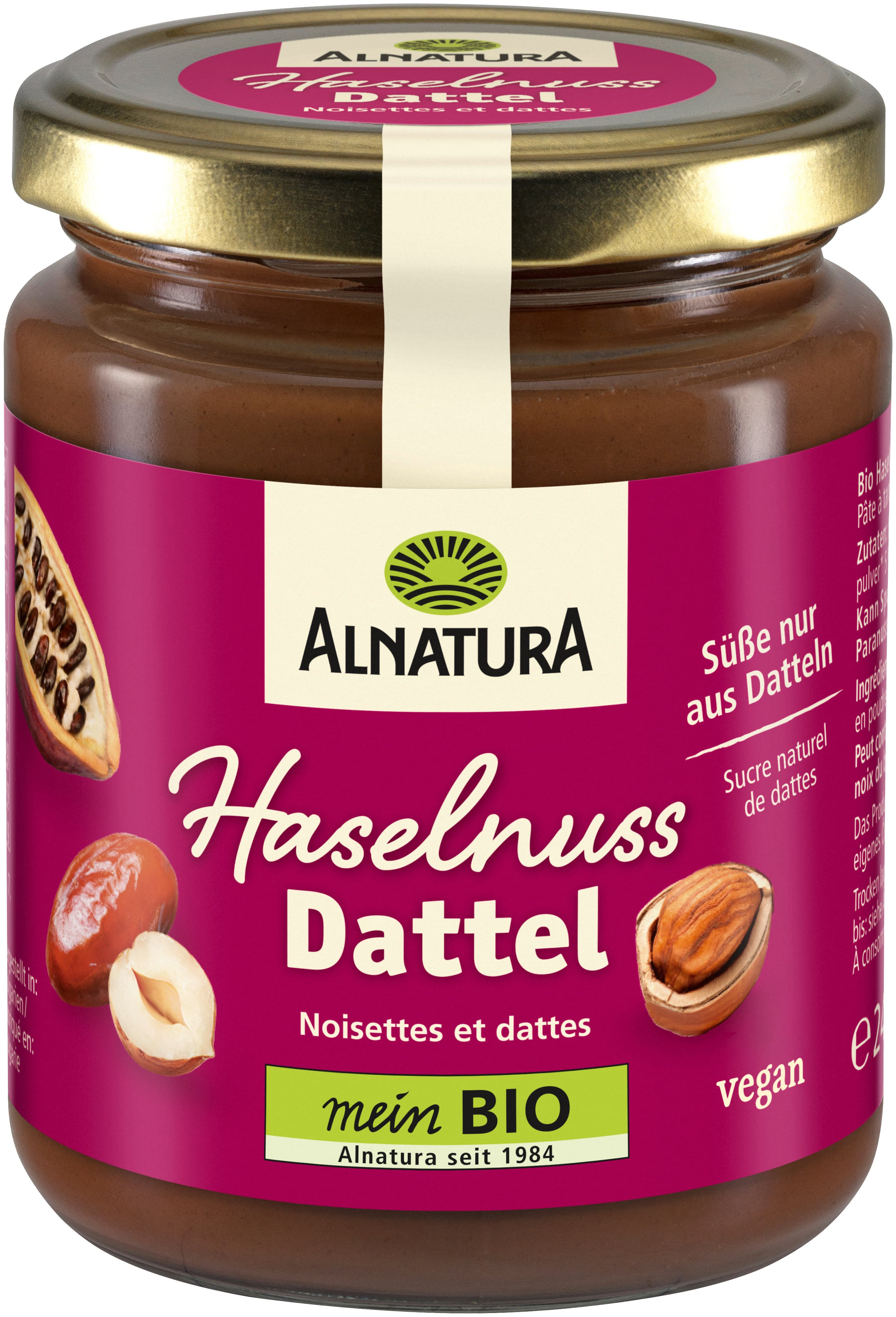 Alnatura Bio Haselnuss-Dattel Creme 240g