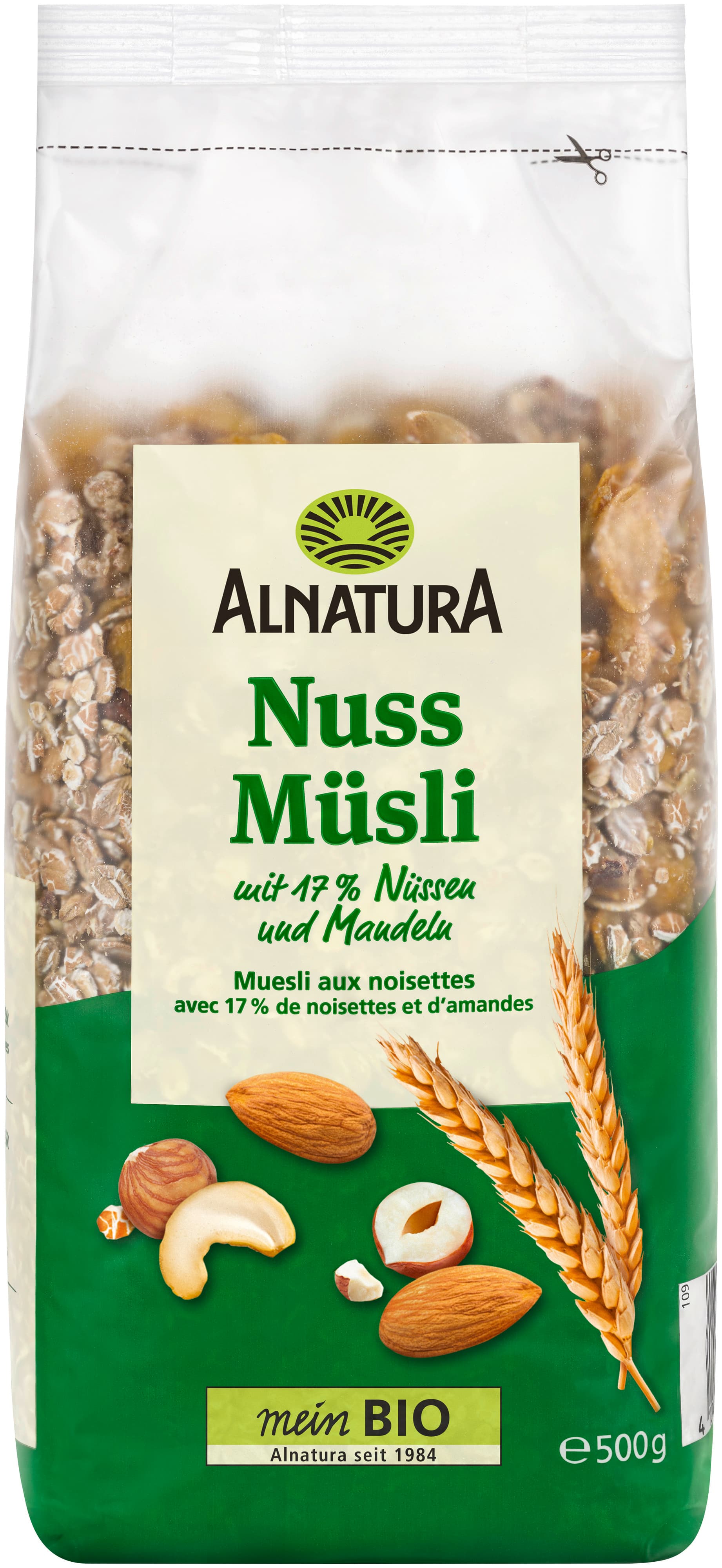 Muesli de frutos secos orgánico Alnatura