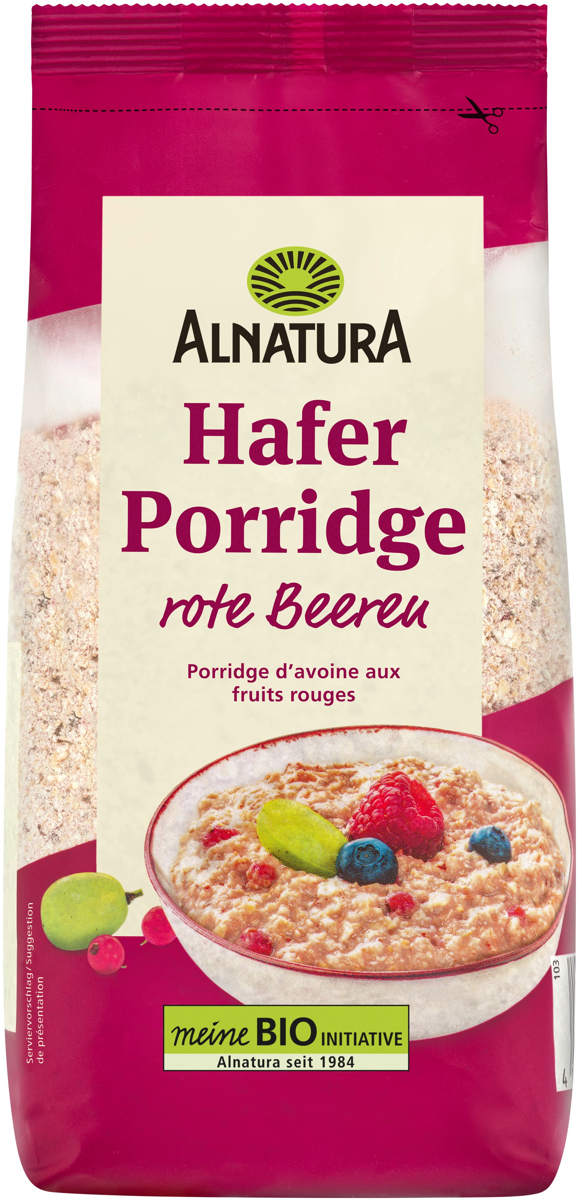 Alnatura Bio Hafer-Frühstücksbrei Rote Beeren
