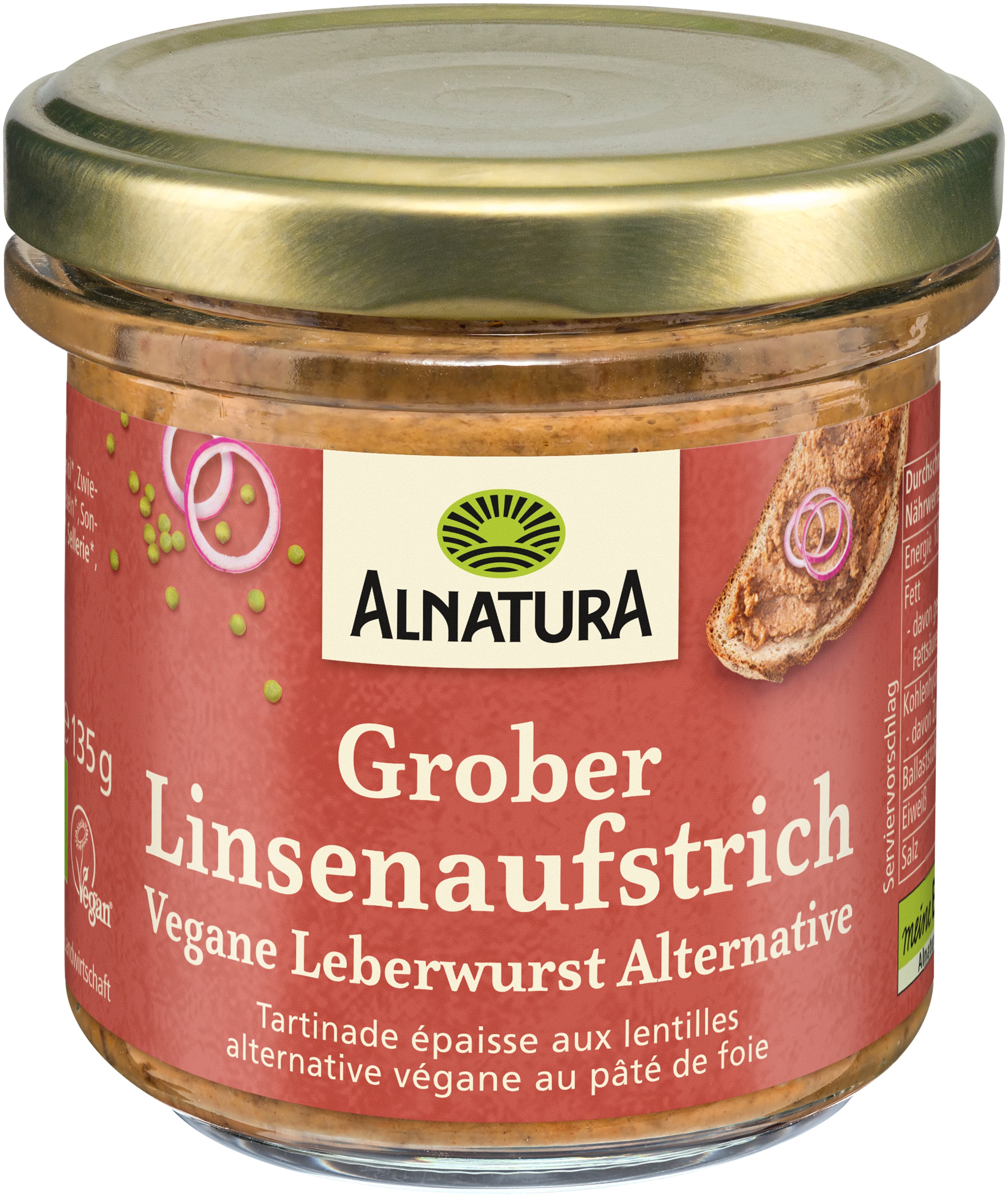 Alnatura Bio grober Linsenaufstrich