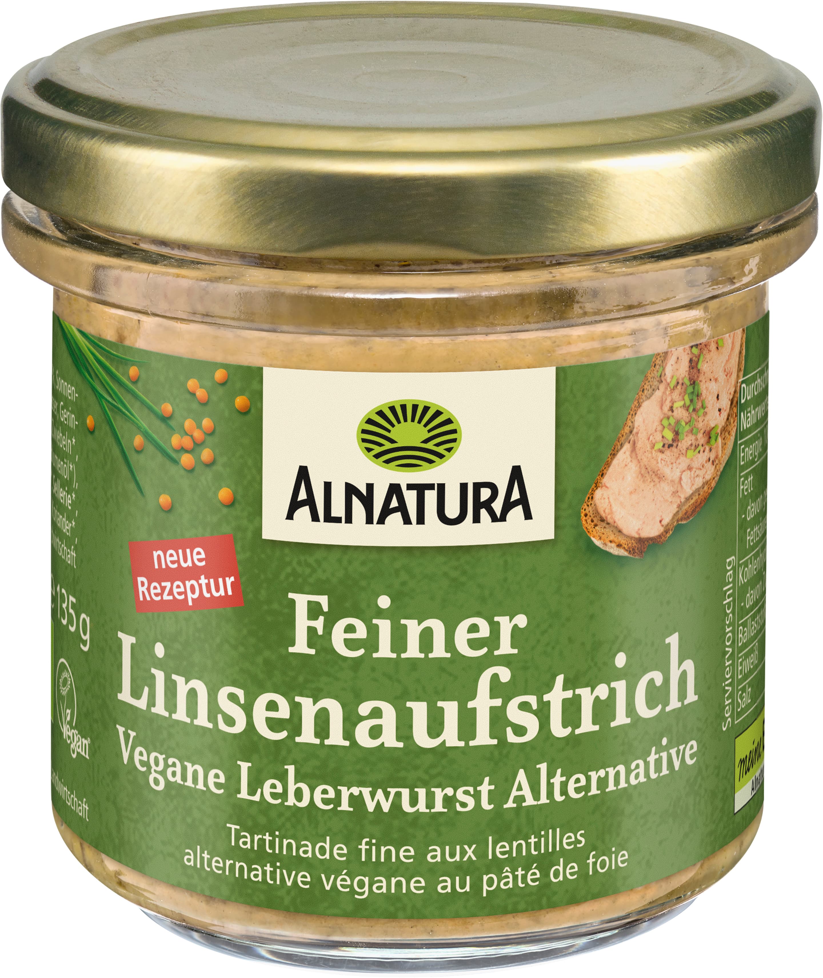 Alnatura Bio feiner Linsenaufstrich