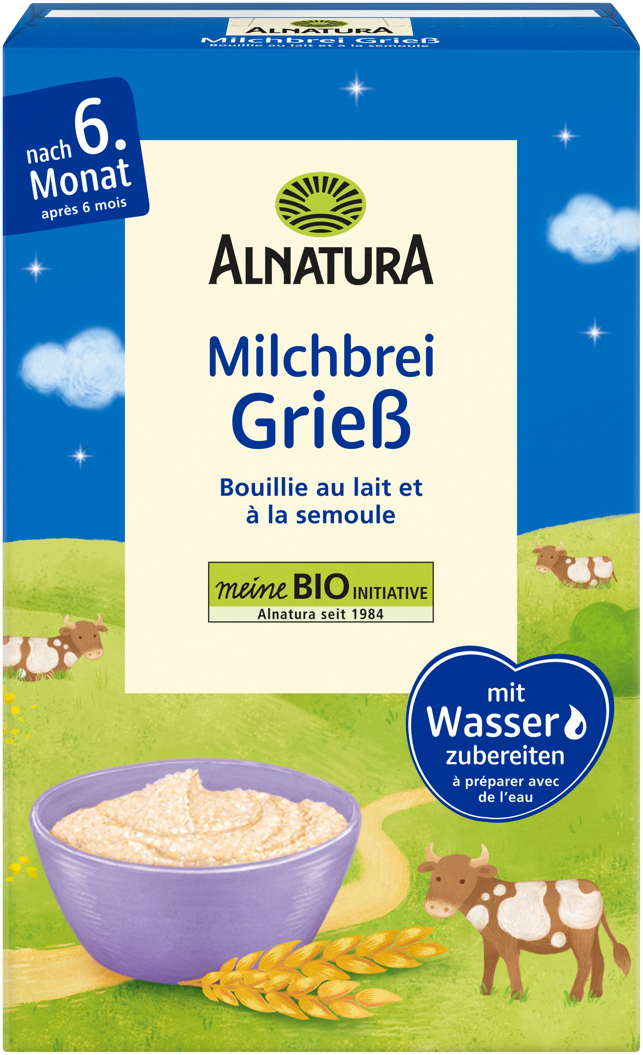 Alnatura Bio Grieß Milchbrei 250G (nach dem 6. Monat)
