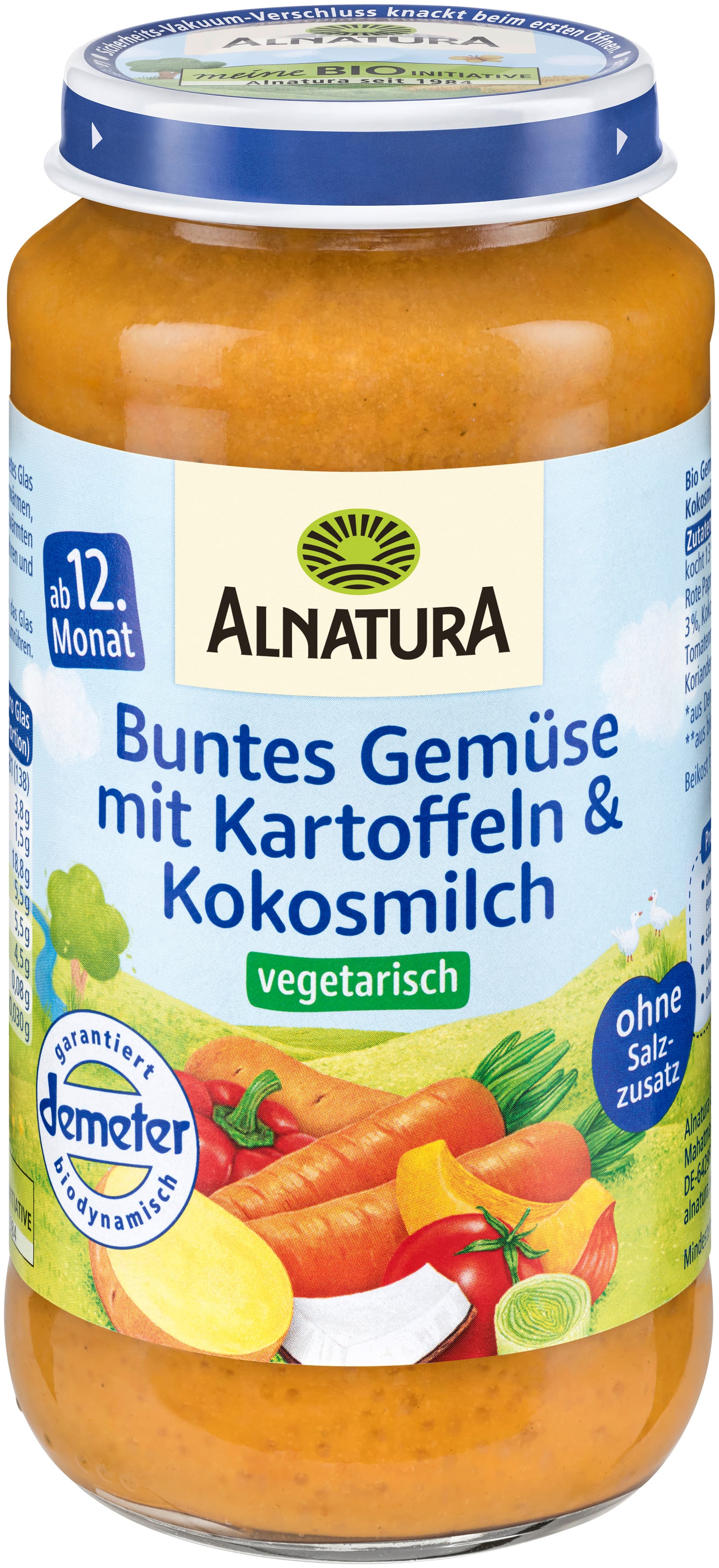 Alnatura Bio Buntes Gemüse mit Kartoffeln & Kokosmilch vegetarisch