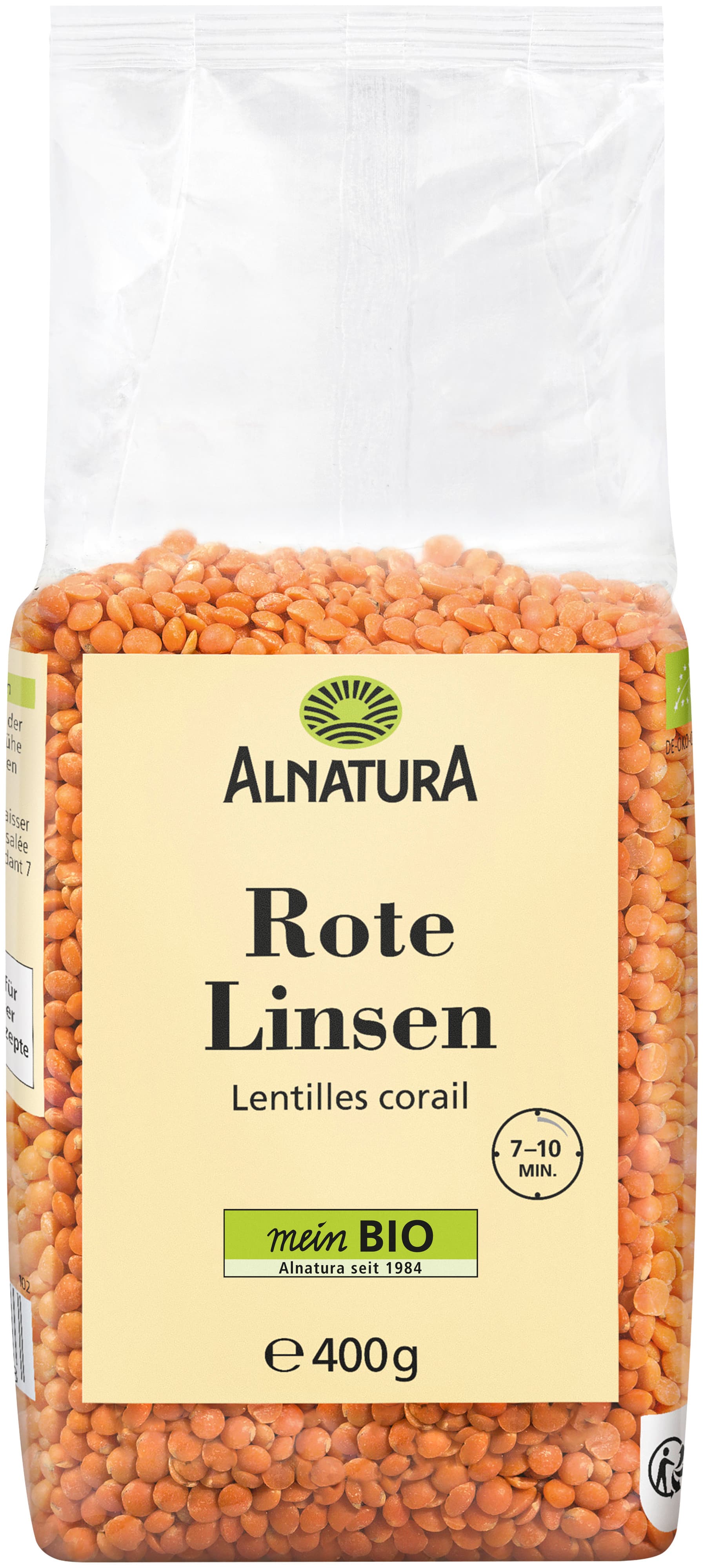 Lentejas rojas orgánicas Alnatura