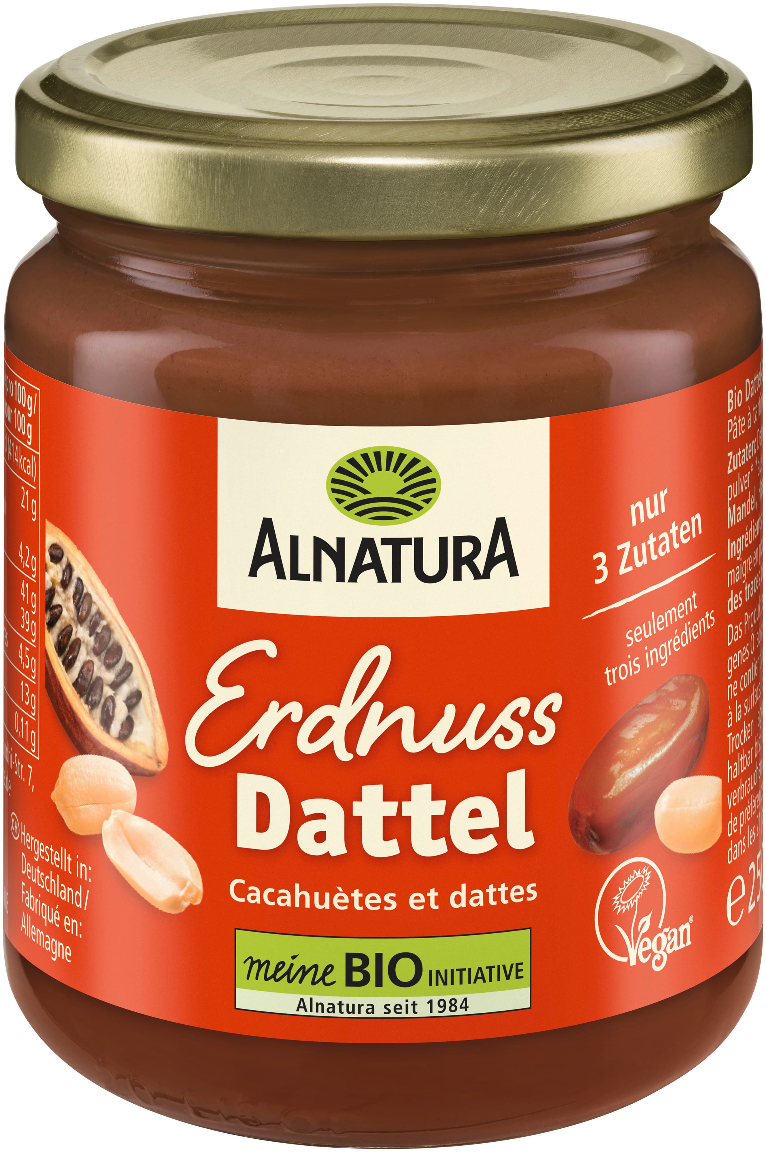 Alnatura Bio Erdnuss-Dattel-Kakao Creme