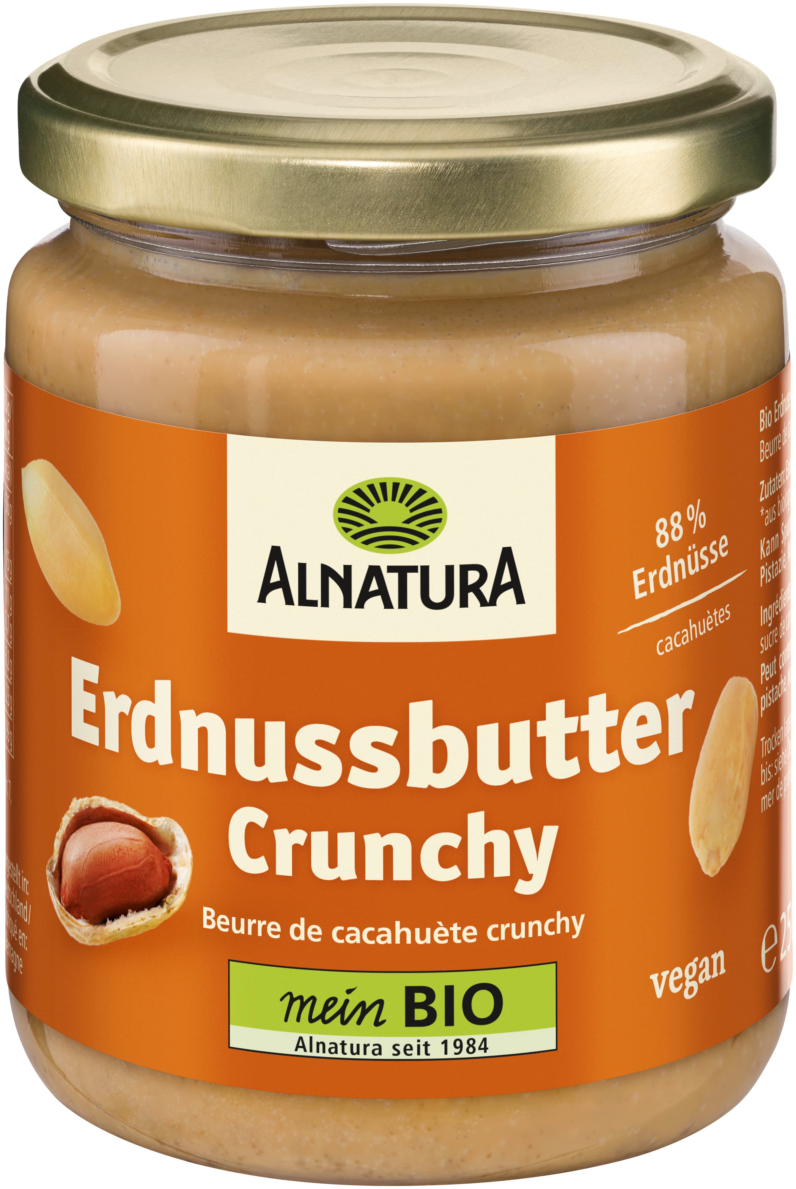 Alnatura Bio Erdnusscreme mit Erdnussstücken