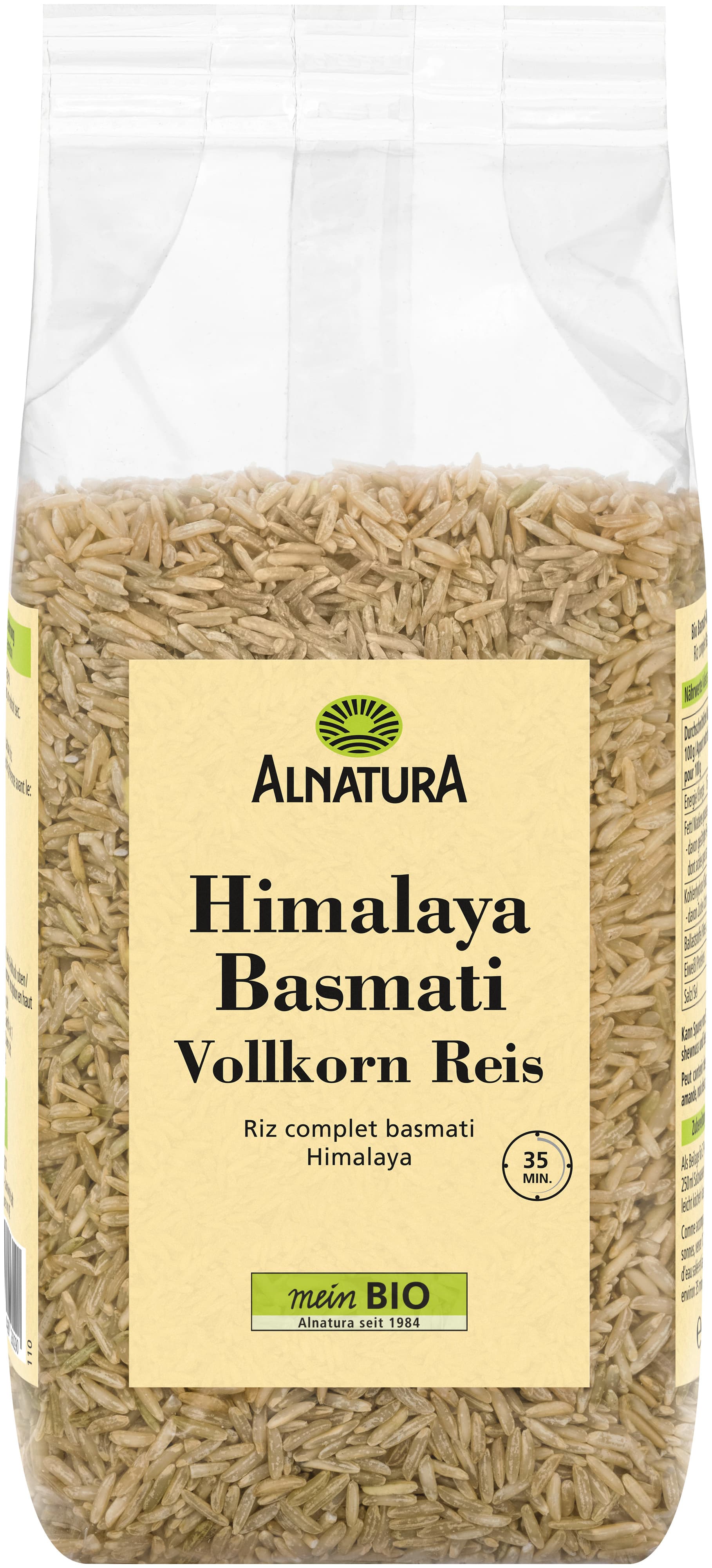 Alnatura Bio Himalaya Basmati Vollkorn Reis