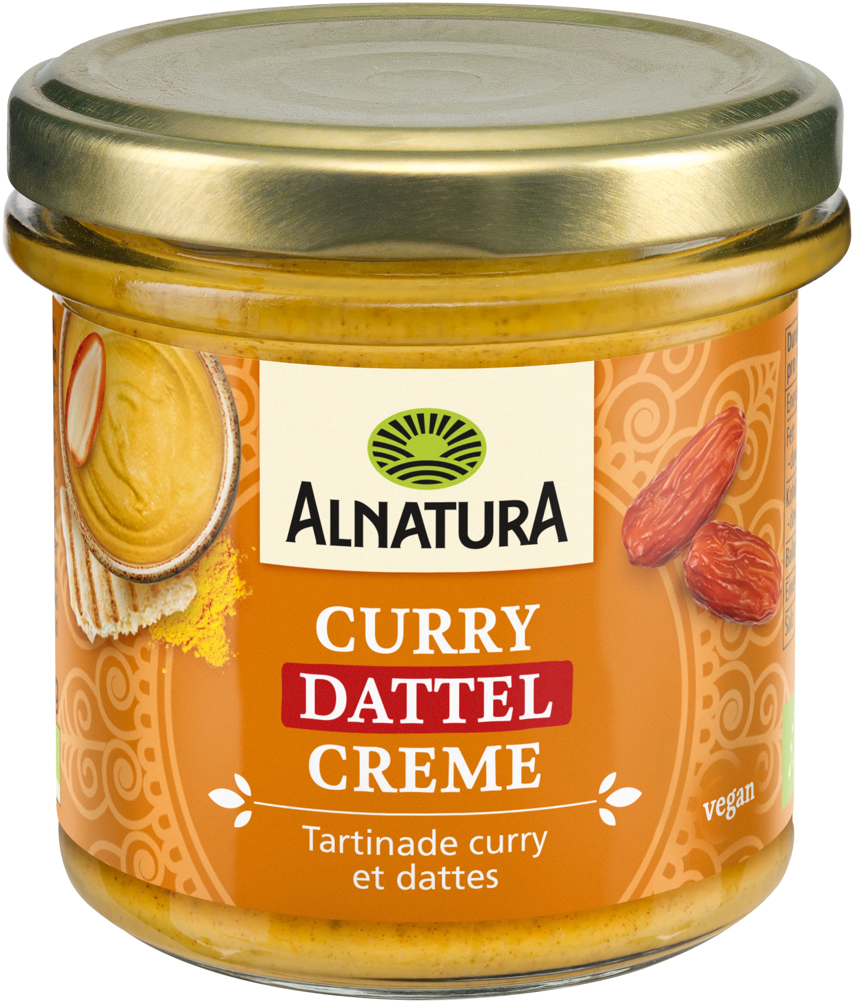 Alnatura Bio Curry Dattel Creme