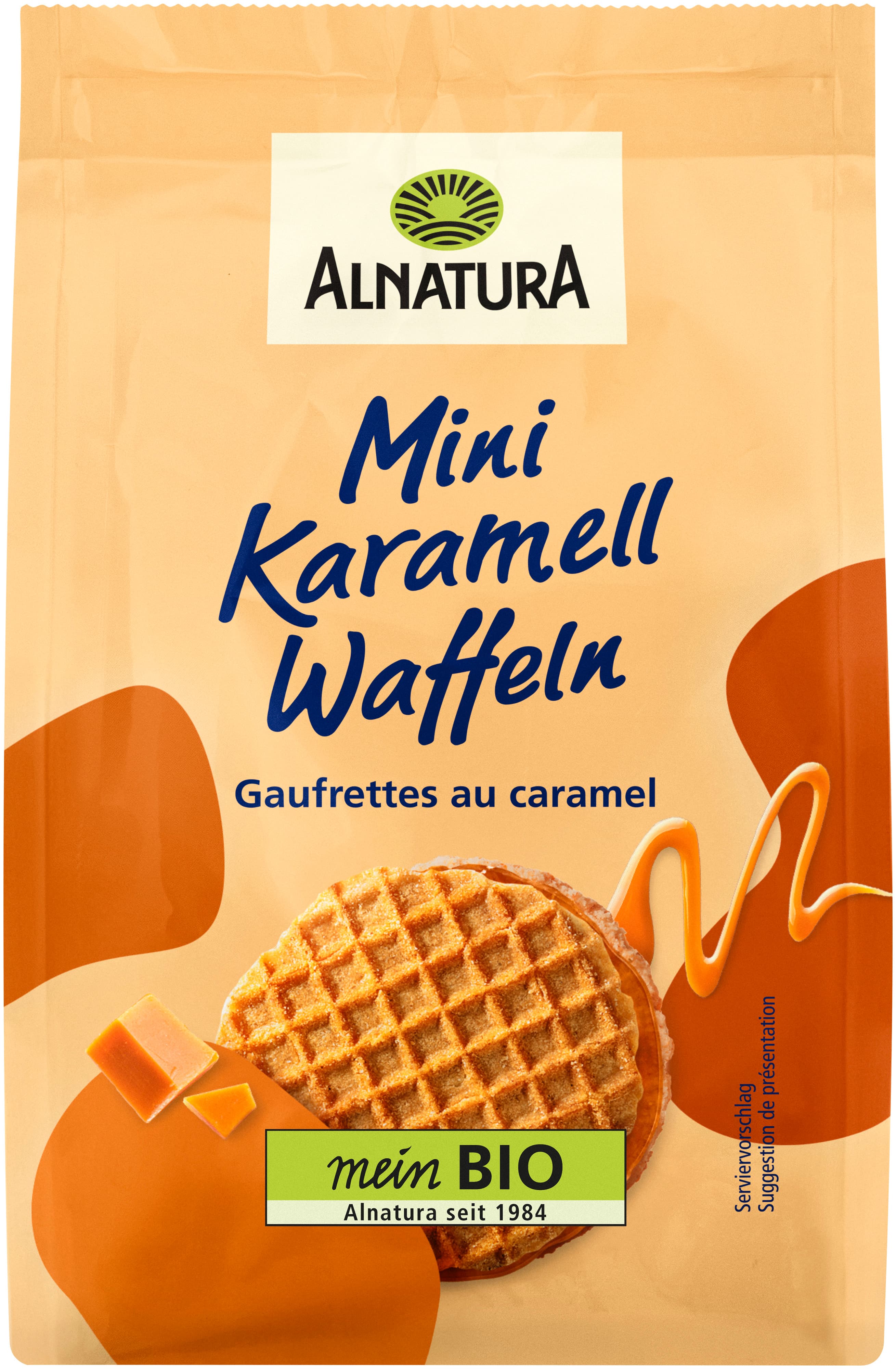 Alnatura Bio Karamellwaffeln, Mini