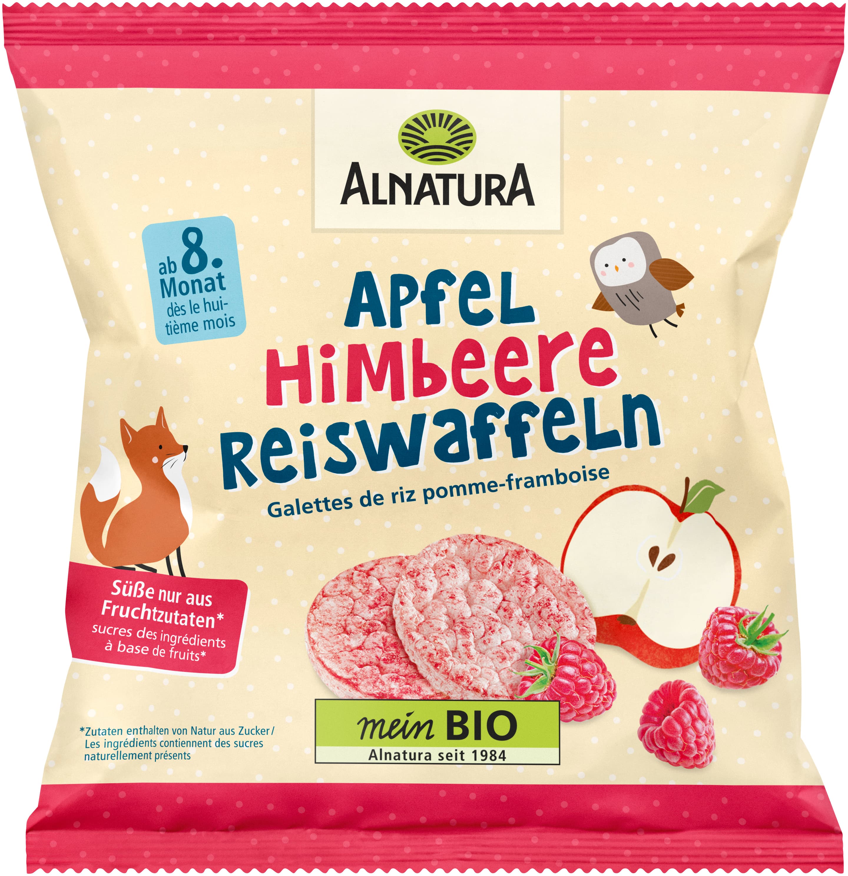 Alnatura Bio Apfel Himbeere Reiswaffeln