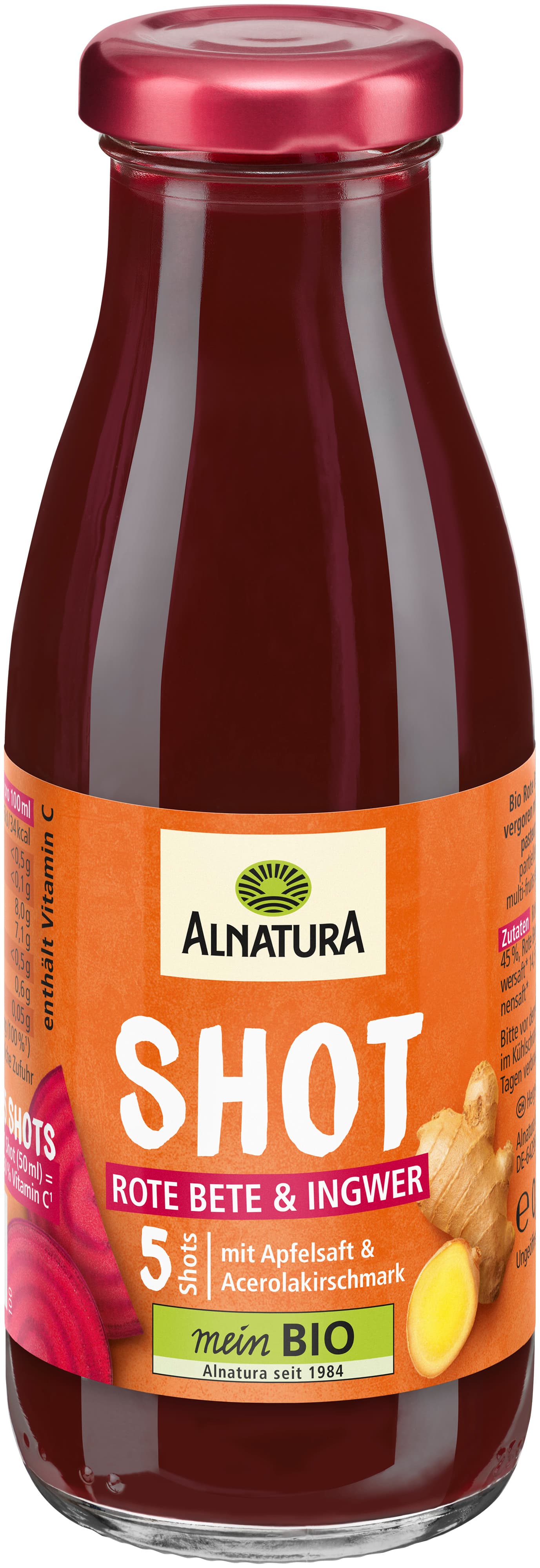 Alnatura Bio Rote Bete Ingwer Shot 250ML