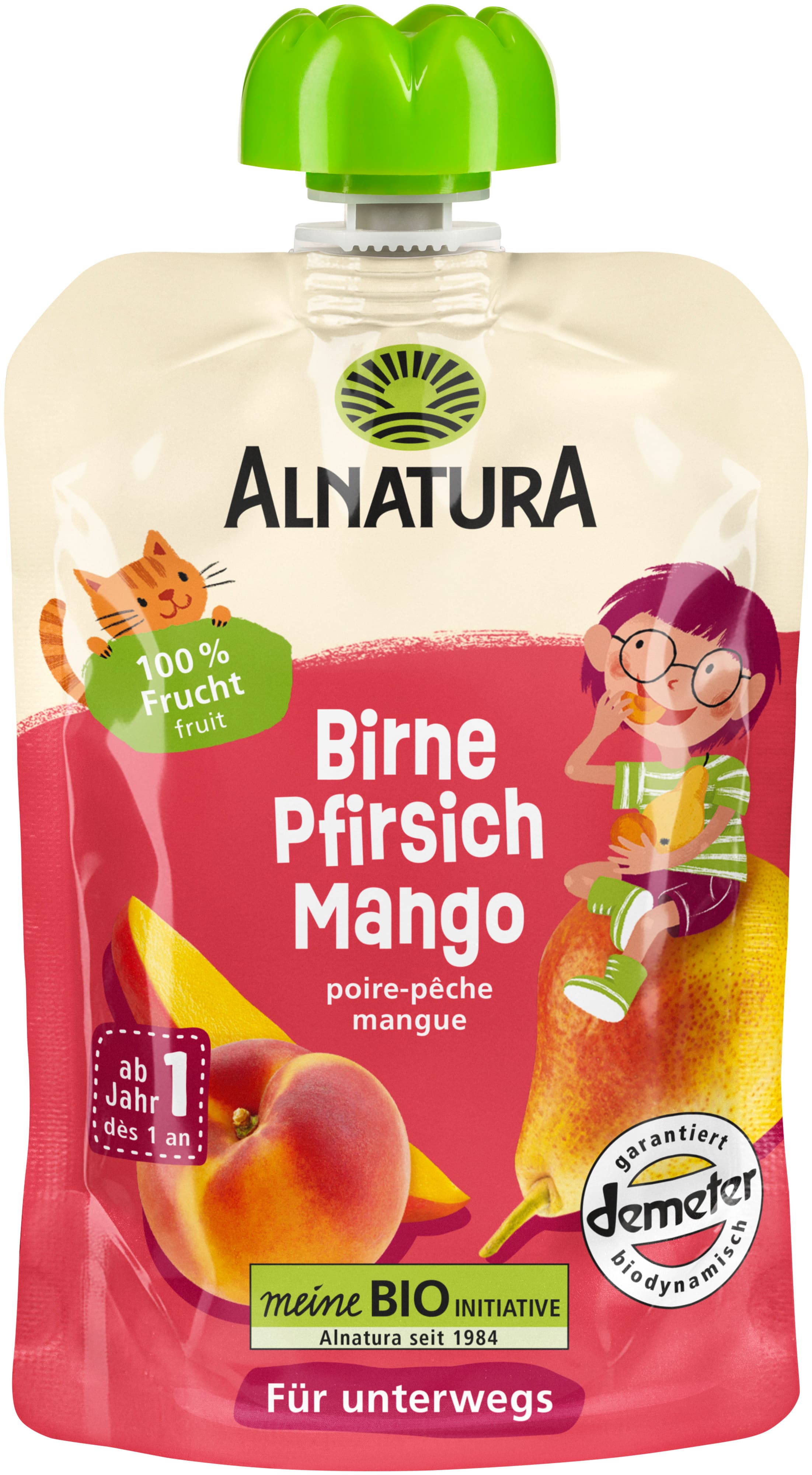 Alnatura Bio Püree Birne Pfirsich Mango