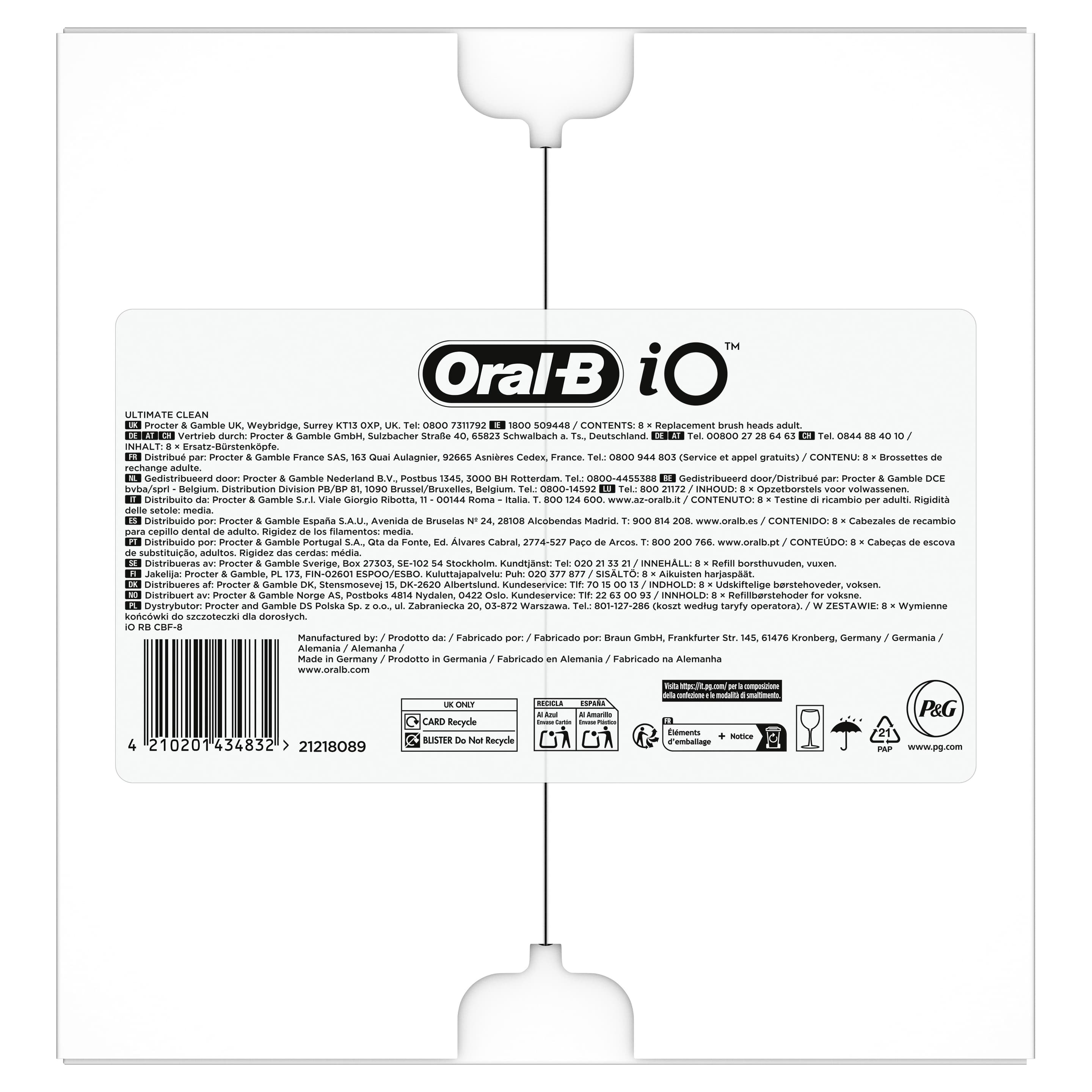 Oral-B iO Ultimative Reinigung Aufsteckbürsten