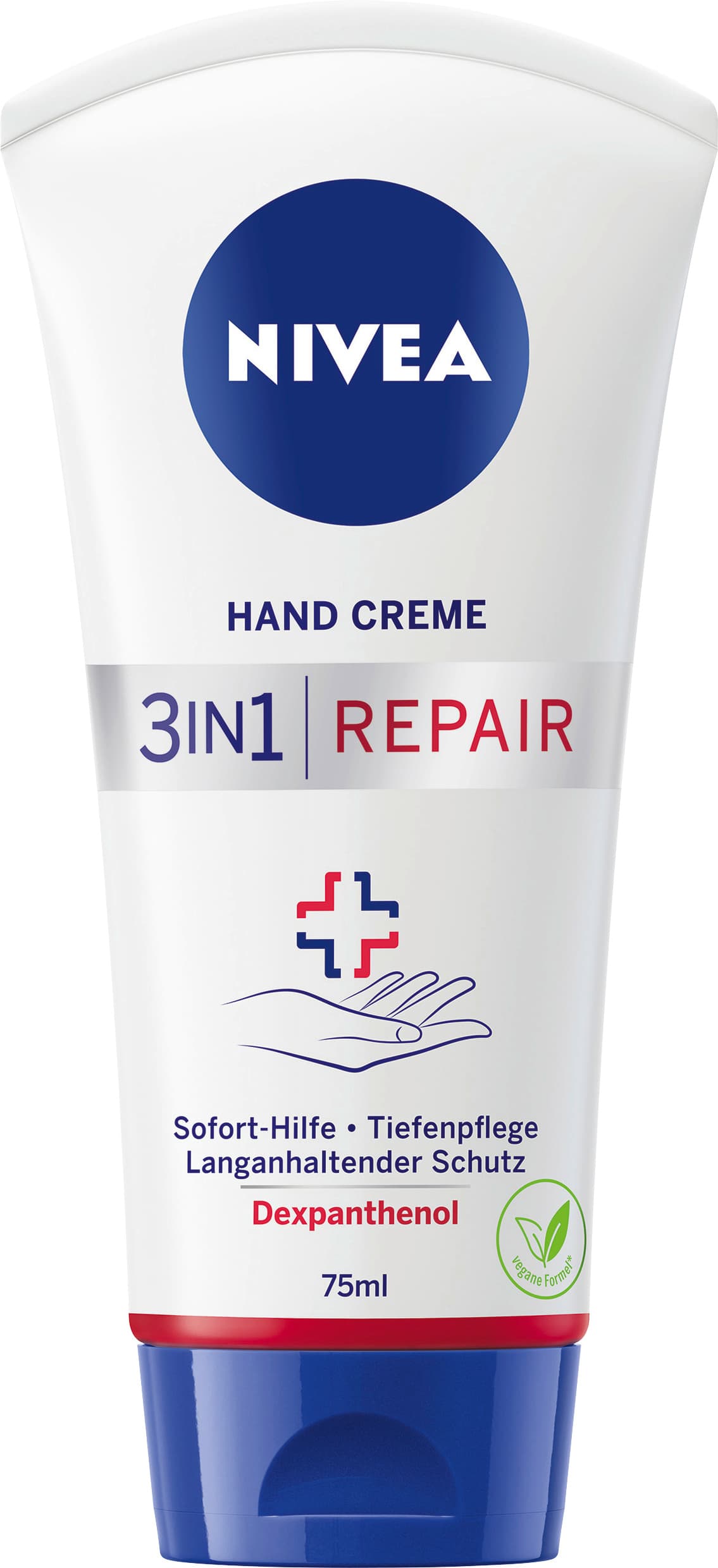 Crema de manos NIVEA 3 en 1 Reparación y Cuidado