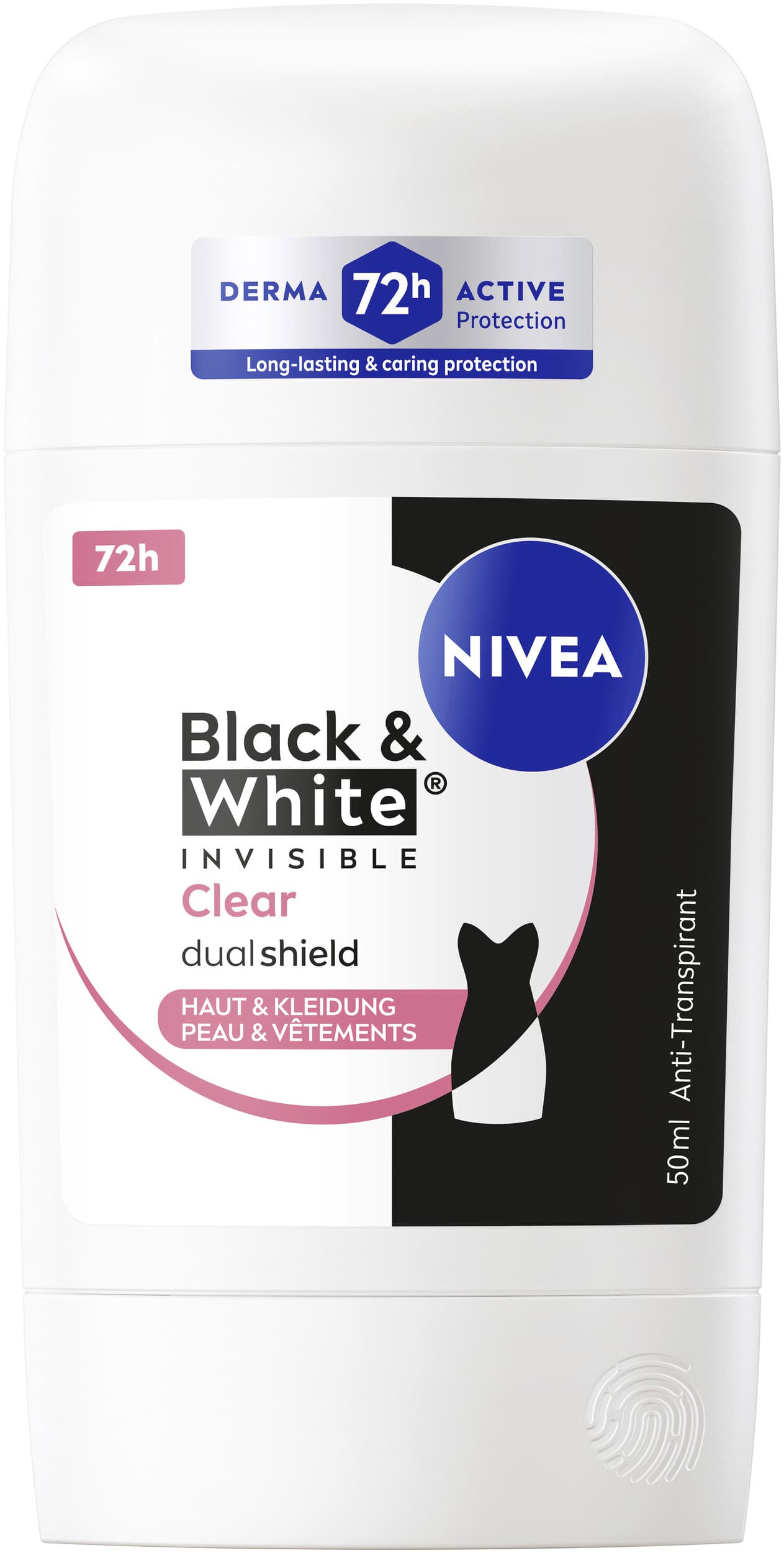 NIVEA Black&White Invisible Clear Anti-Transpirant Stick
