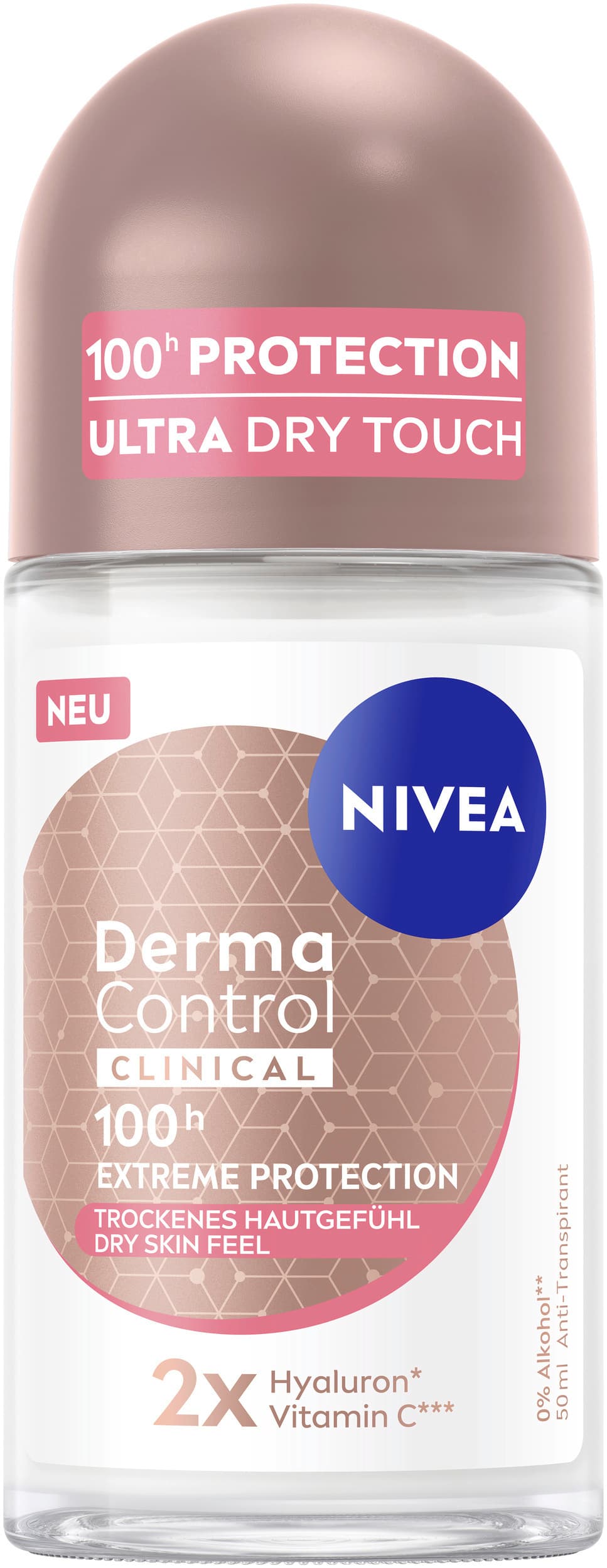 NIVEA Deo Roll-On Derma Dry Control Maximum Anti-Transpirant