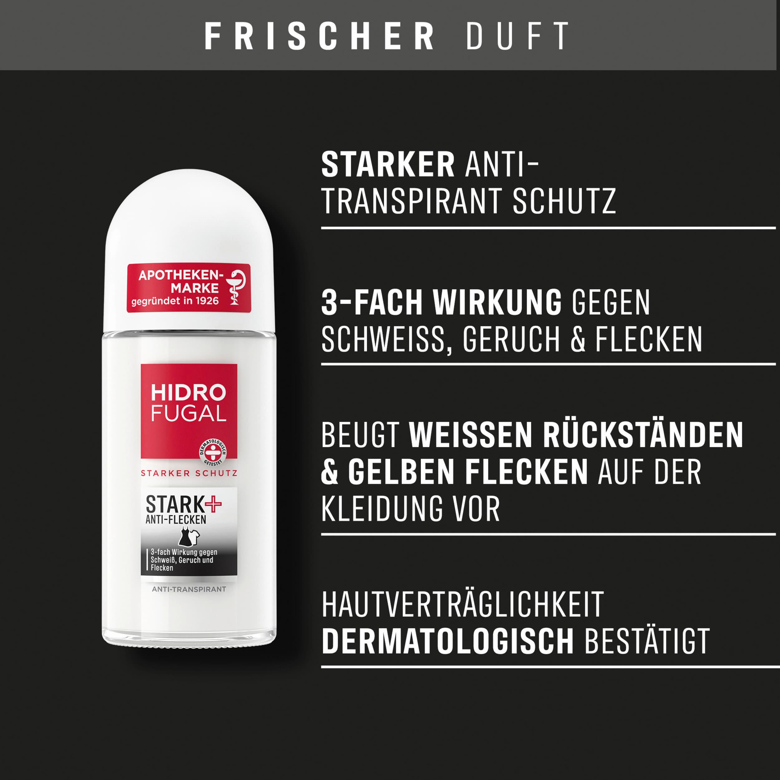 HIDROFUGAL Deo Roll-on Stark & Anti-Flecken Anti-Transpirant online bestellen