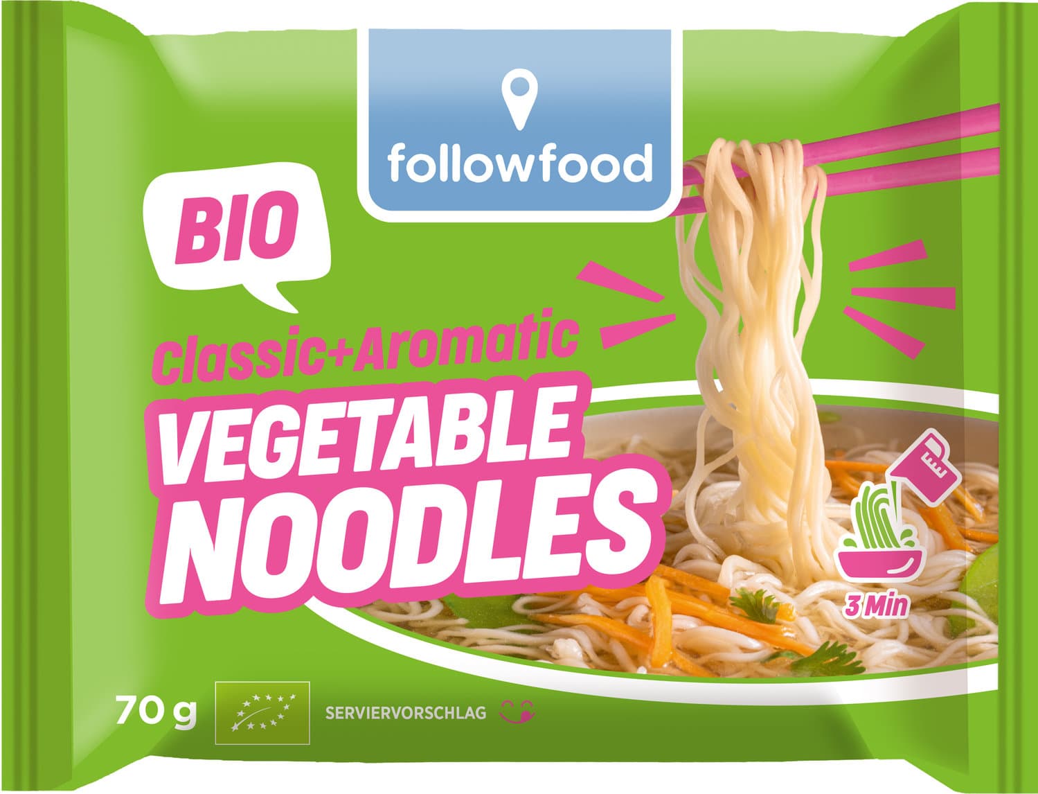followfood Classic + Aromatic Bio Vegetable Noodles