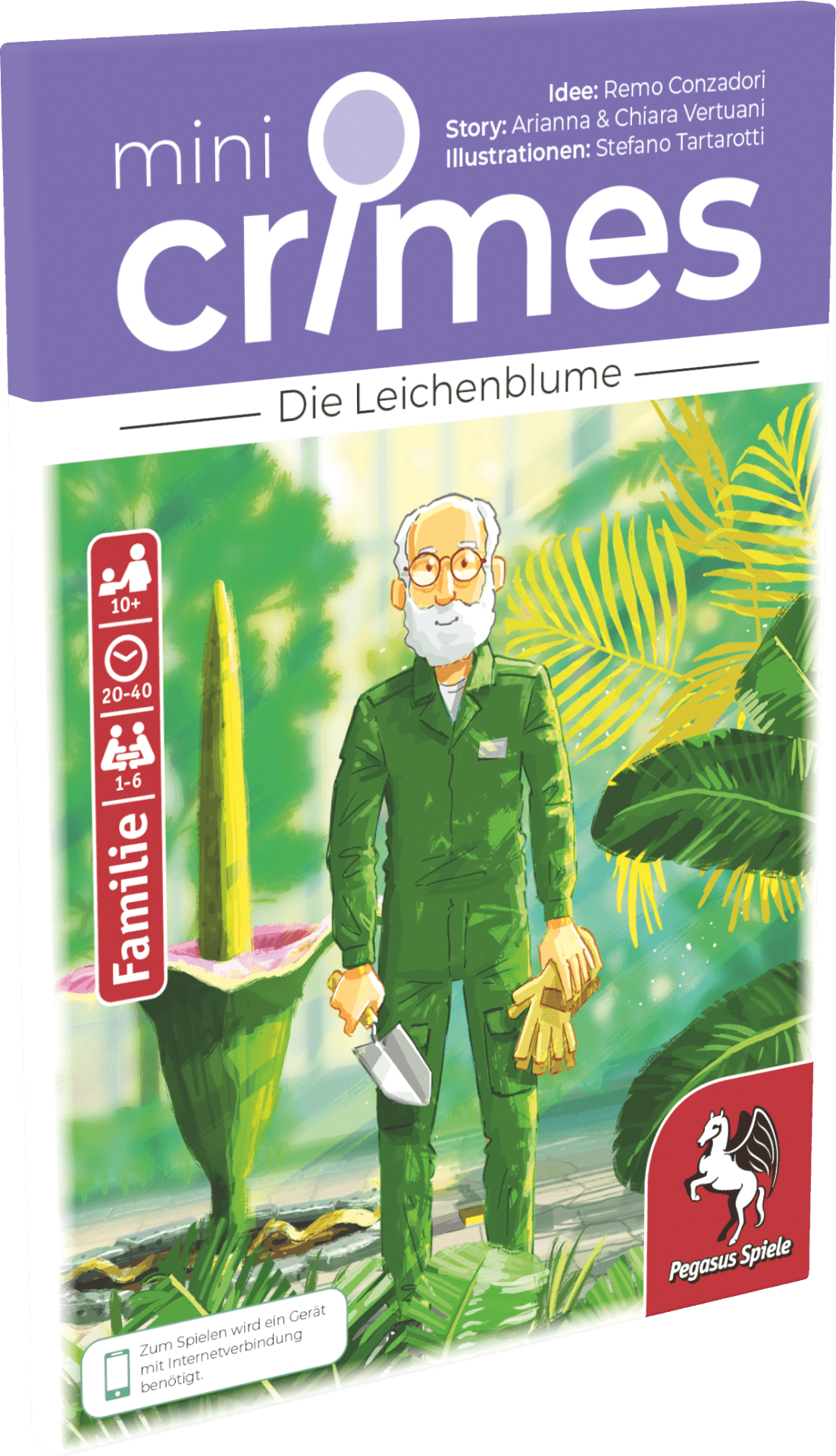 Pegasus - MiniCrimes – Die Leichenblume, kooperatives Krimispiel ab 10 Jahren