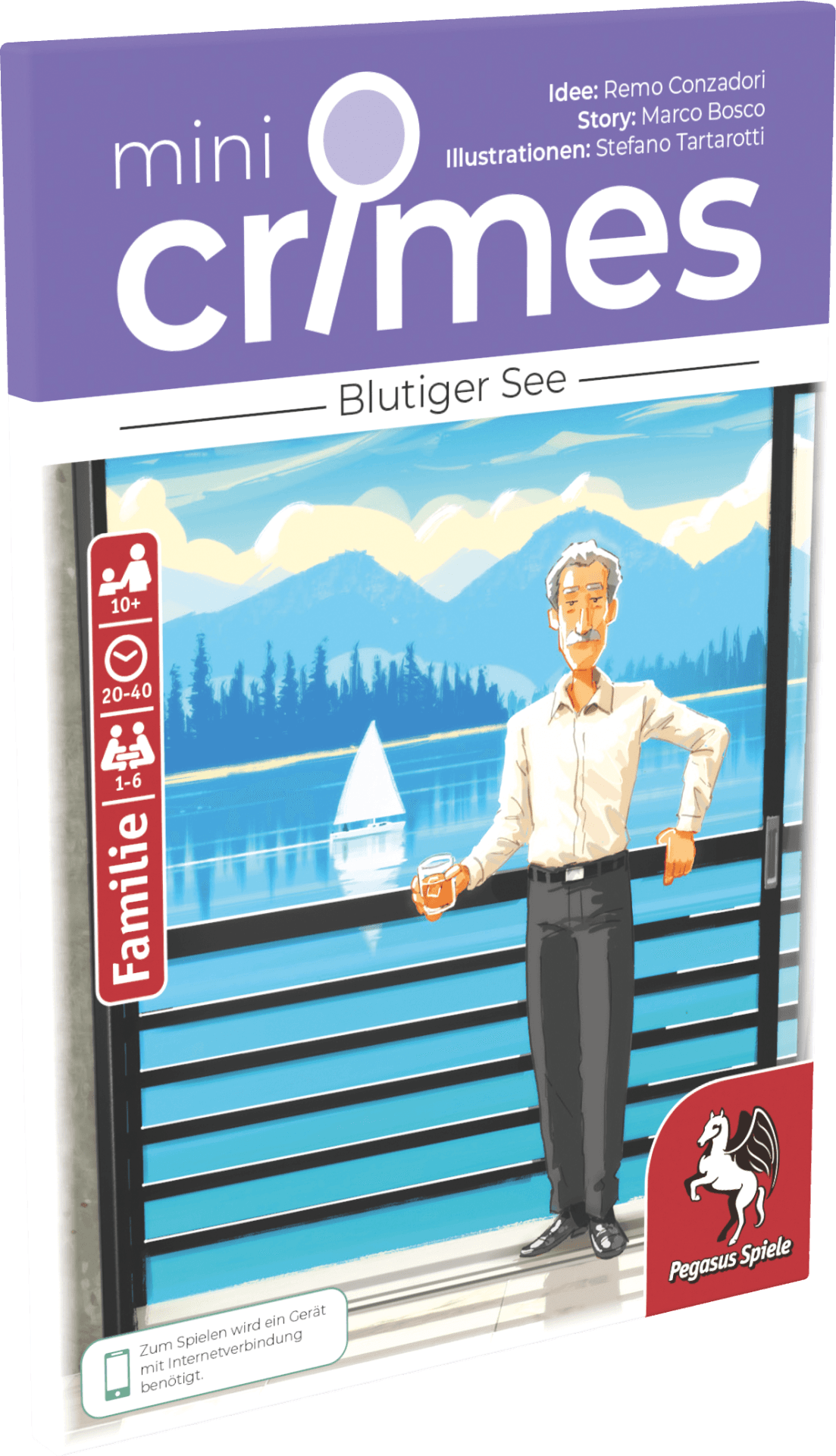 Pegasus - MiniCrimes – Blutiger See, kooperatives Krimispiel ab 10 Jahren