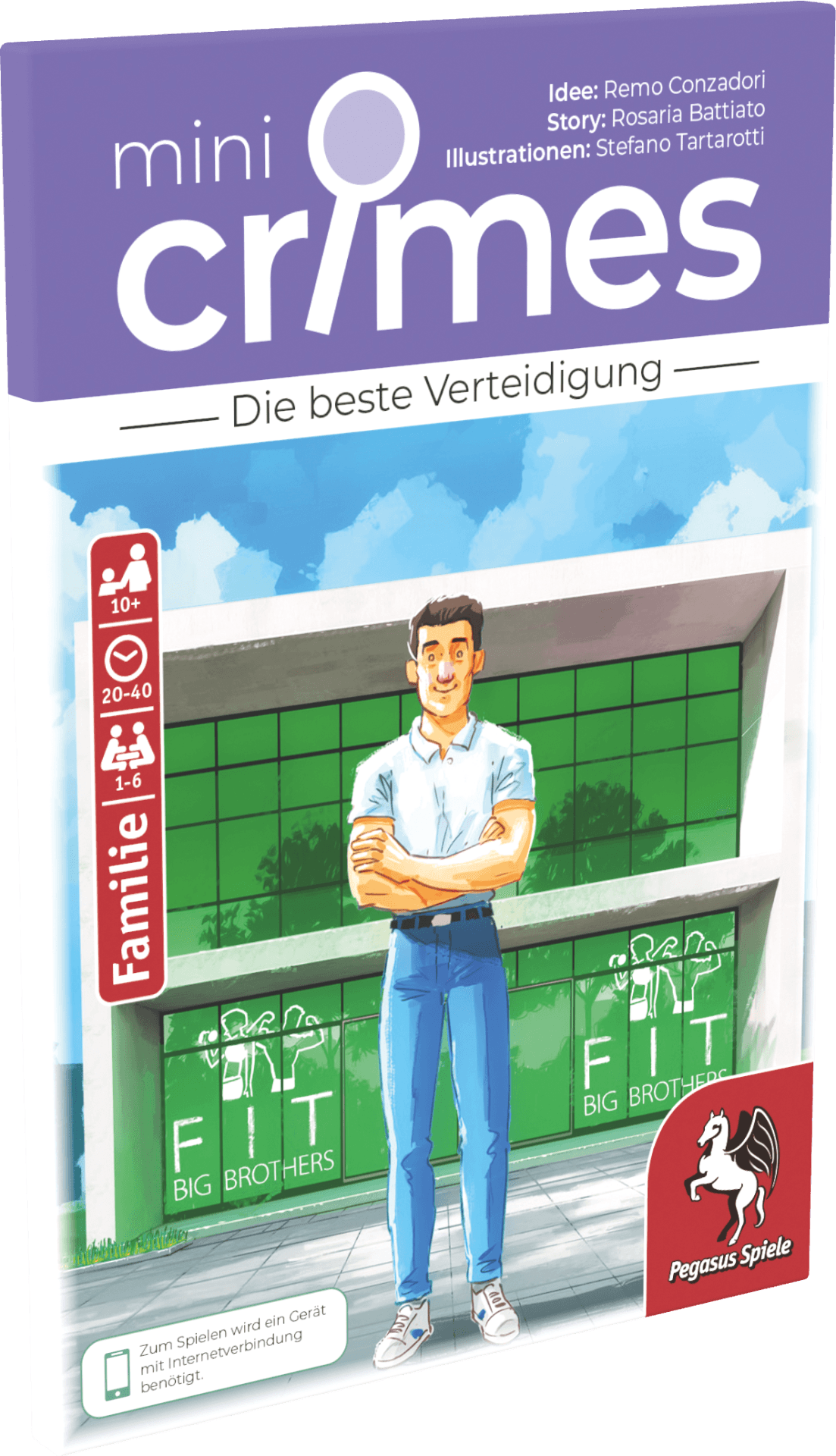 Pegasus - MiniCrimes – Die beste Verteidigung, Krimispiel ab 10 Jahren