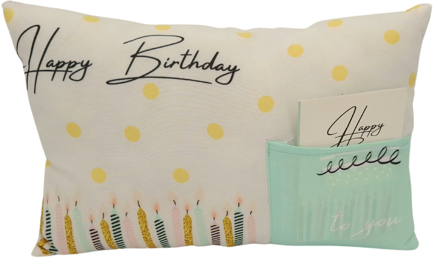 HERGO Kissen Happy Birthday 20x30cm