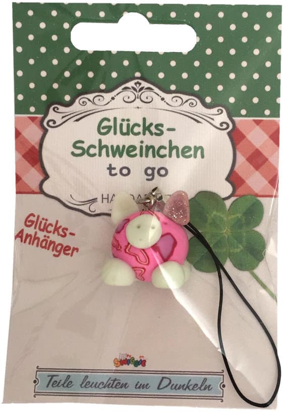 HERGO Schlüsselanhänger Glücksschweinchen