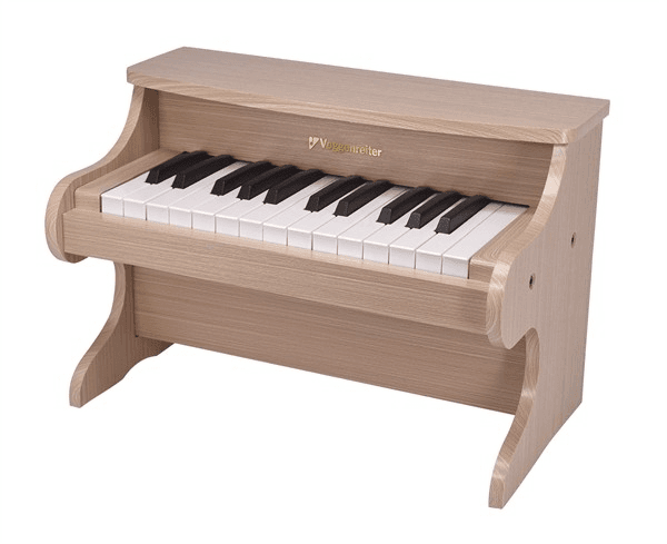 Voggenreiter Mein erstes Klavier aus Holz mit 25 Tasten – Kinderklavier im Retro-Design