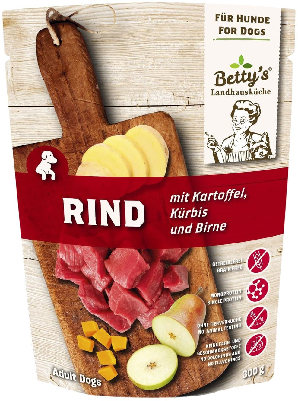 Betty's Landhausküche Hundenassfutter Frischebeutel Truthahn mit Kartoffel