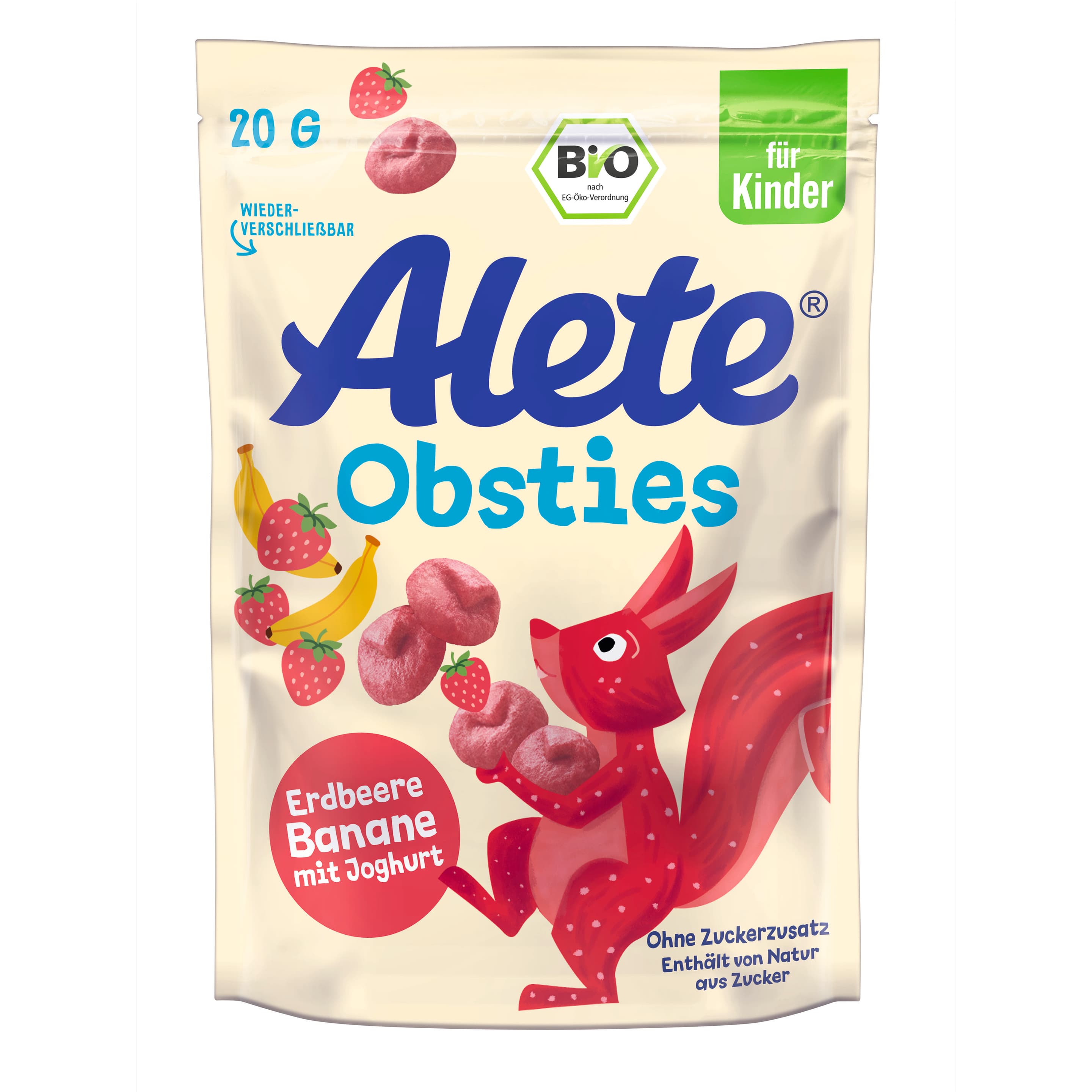 ALETE bewusst Obsties Erdbeere Banane mit Joghurt