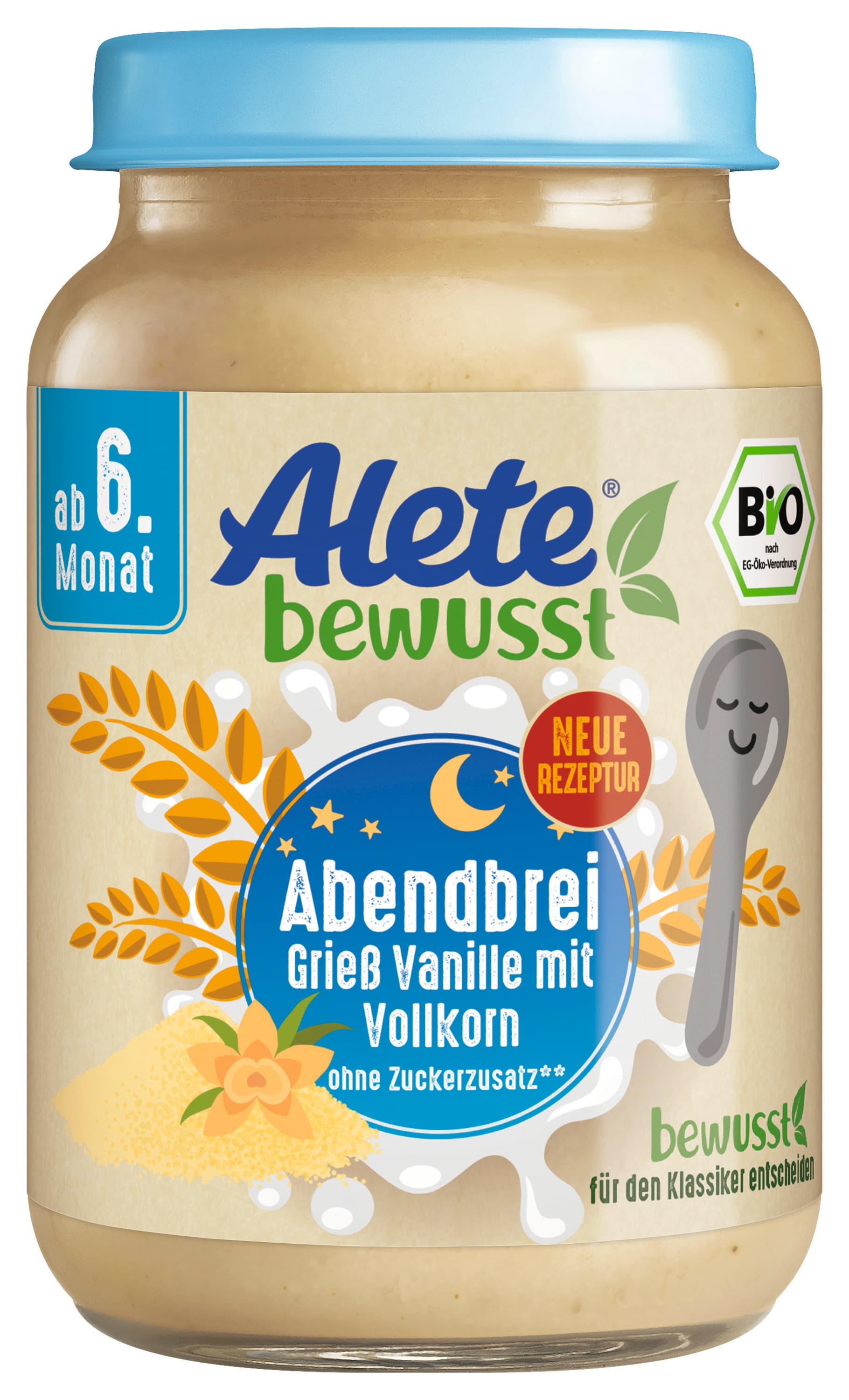 ALETE bewusst Bio Abendbrei Grieß Vanille mit Vollkorn