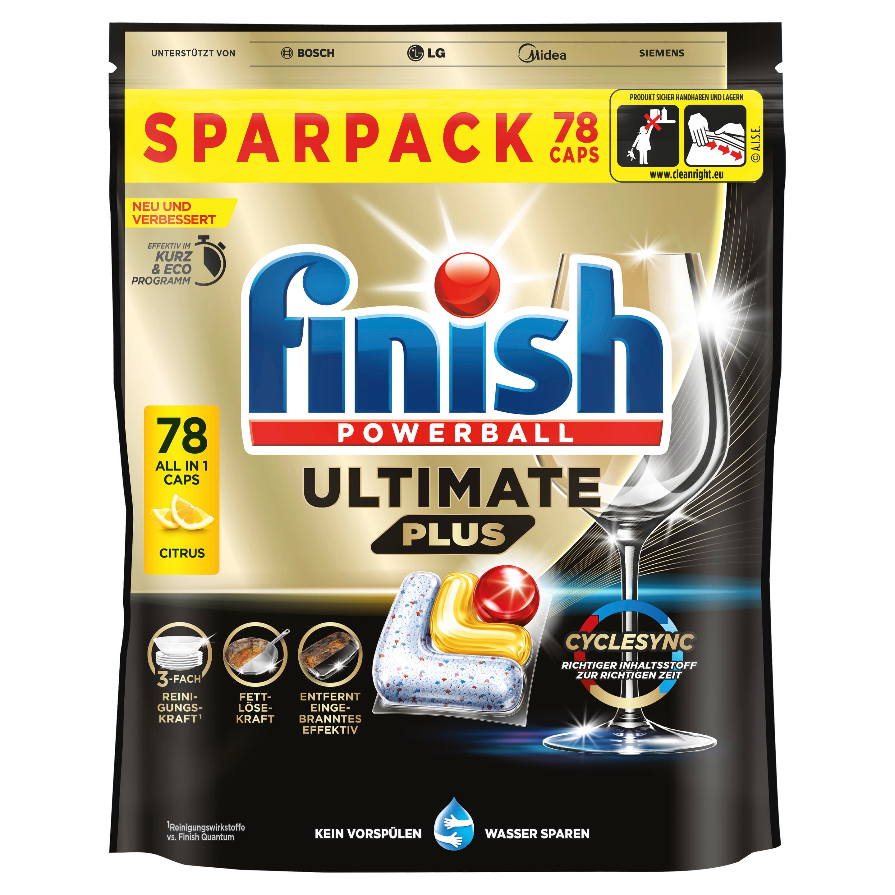 Finish Spülmaschinentabs Ultimate Plus Sparpack Citrus