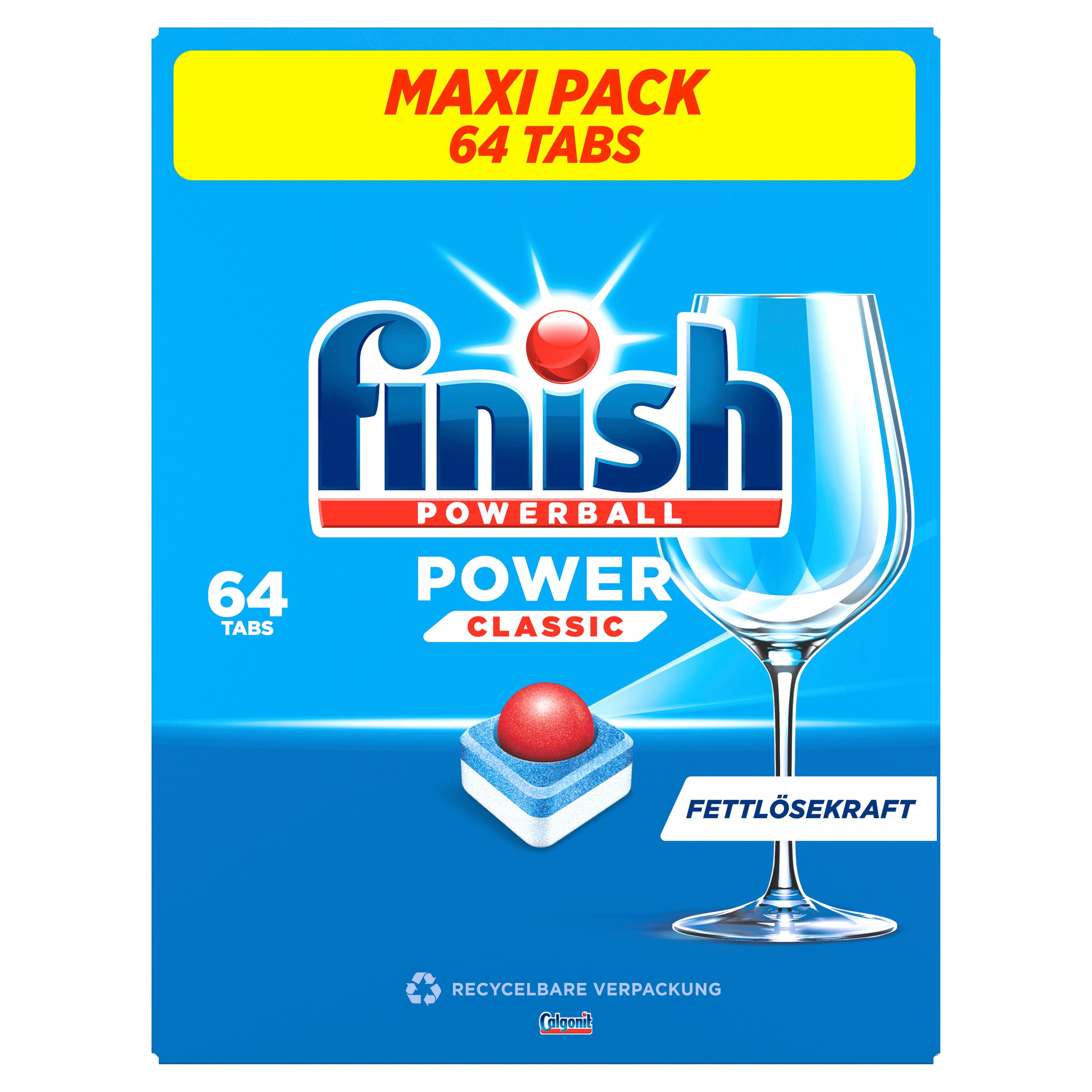 Finish Spülmaschinentabs Power Classic Maxipack Fresh